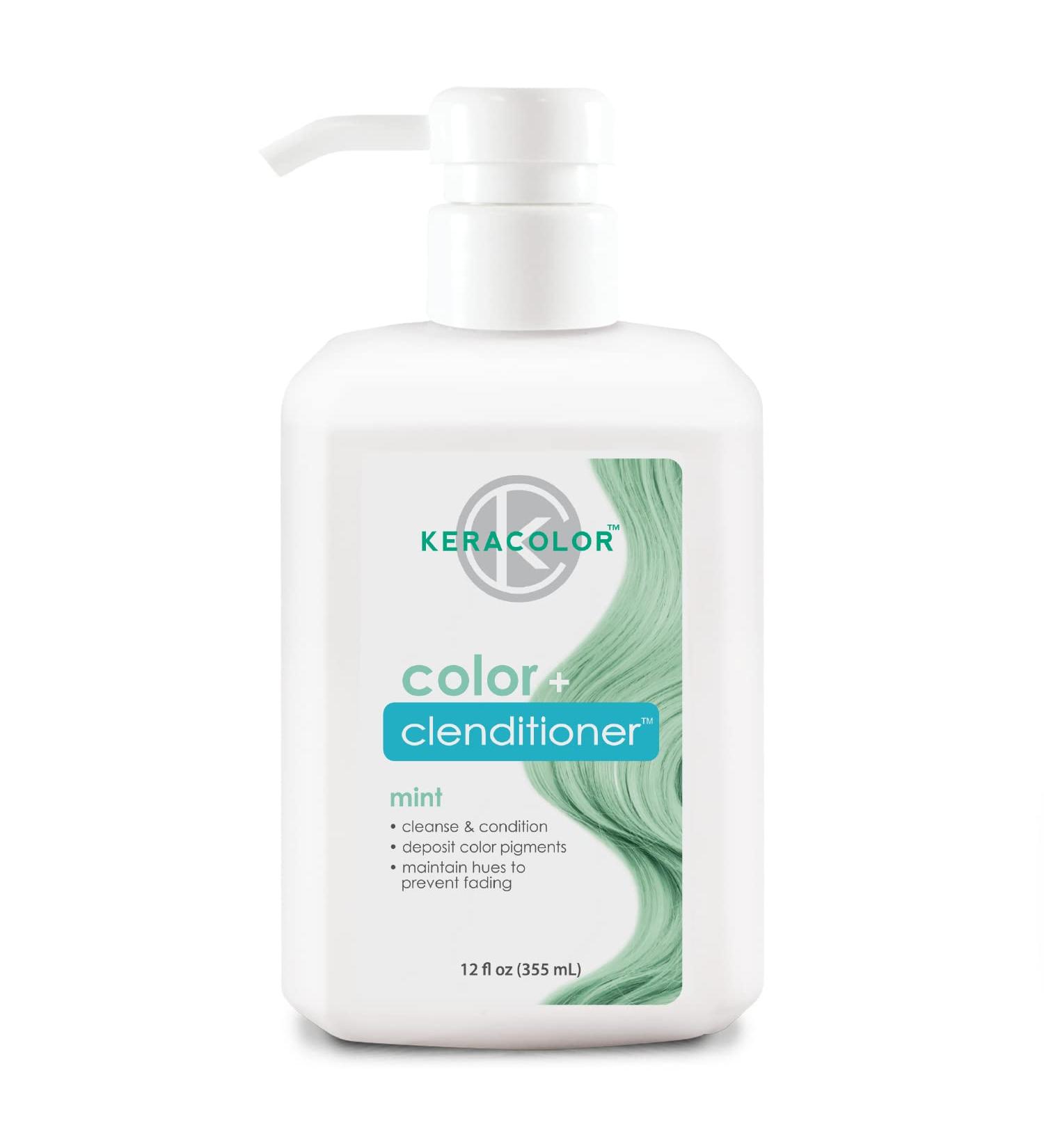 Keracolor Clenditioner Hair Dye | Semi Permanent Color Depositing Conditioner 12 Fl Oz | Mint | Cruelty-free | 20 Colors Available - Buy Online on GoSupps.com