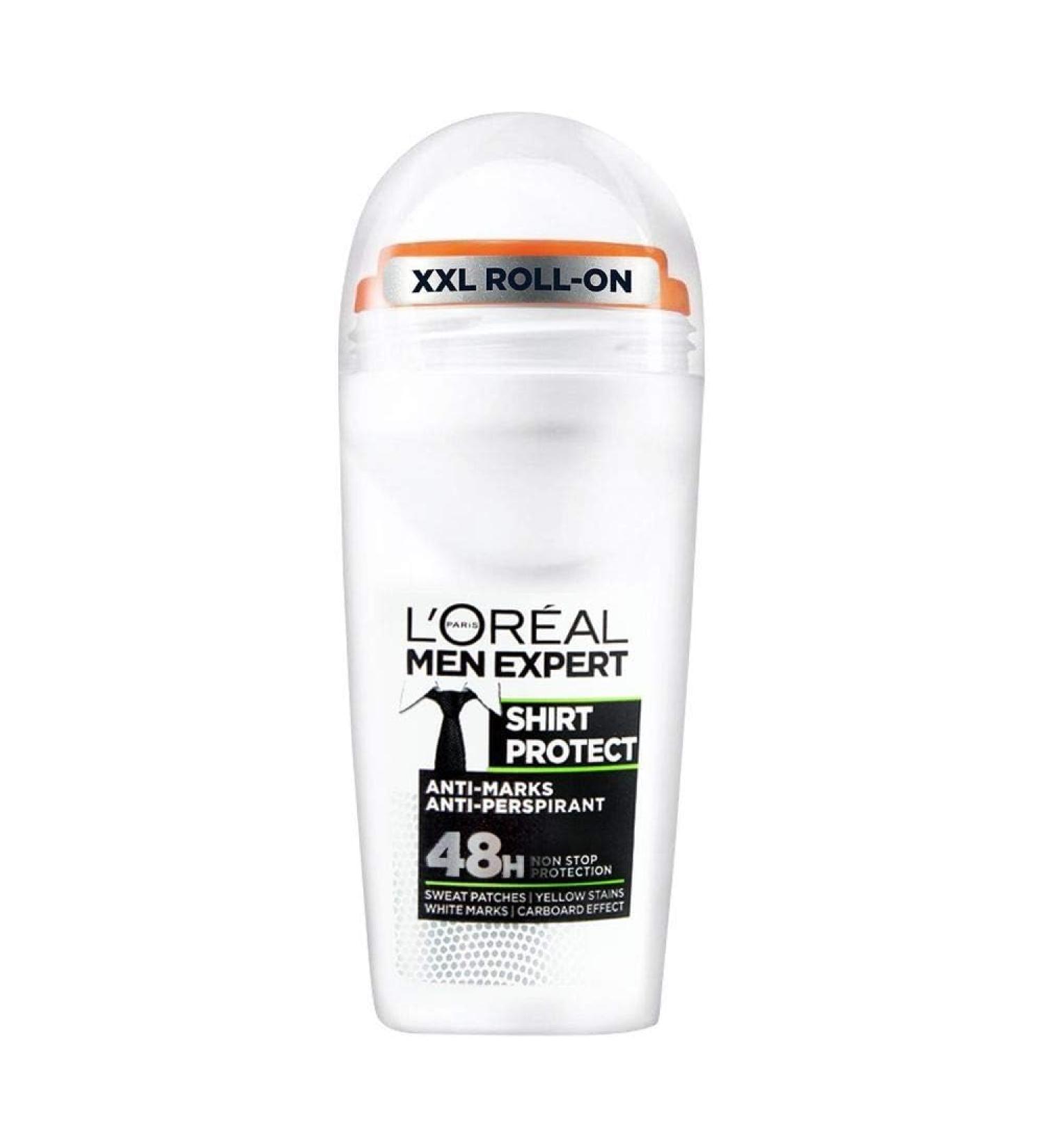 L'Oreal Men Expert Shirt Protect 48H Anti-Perspirant Deodorant 50ml - Long-Lasting Protection for Men - Buy Online on GoSupps.com