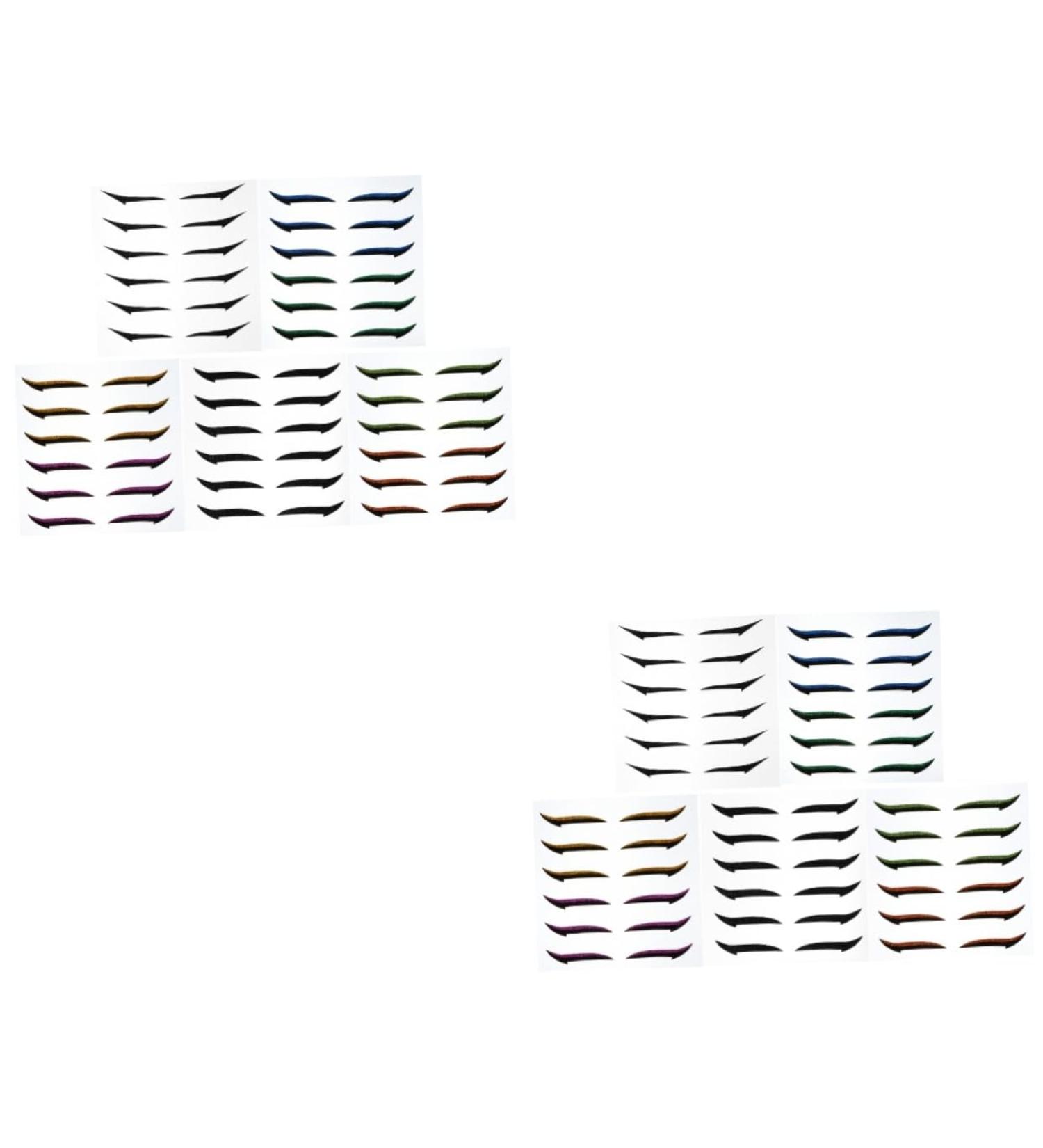 minkissy 72 Pairs Glitter Eyeliner DIY Eyelid Tape Reusable Adhesive Eyeliner Adhesive Temporary Eyeliner Glitter Eyelid Tape Transfers Eyeliner Sticker Double Eyelid Adhesive Tape Miss - Buy Online on GoSupps.com