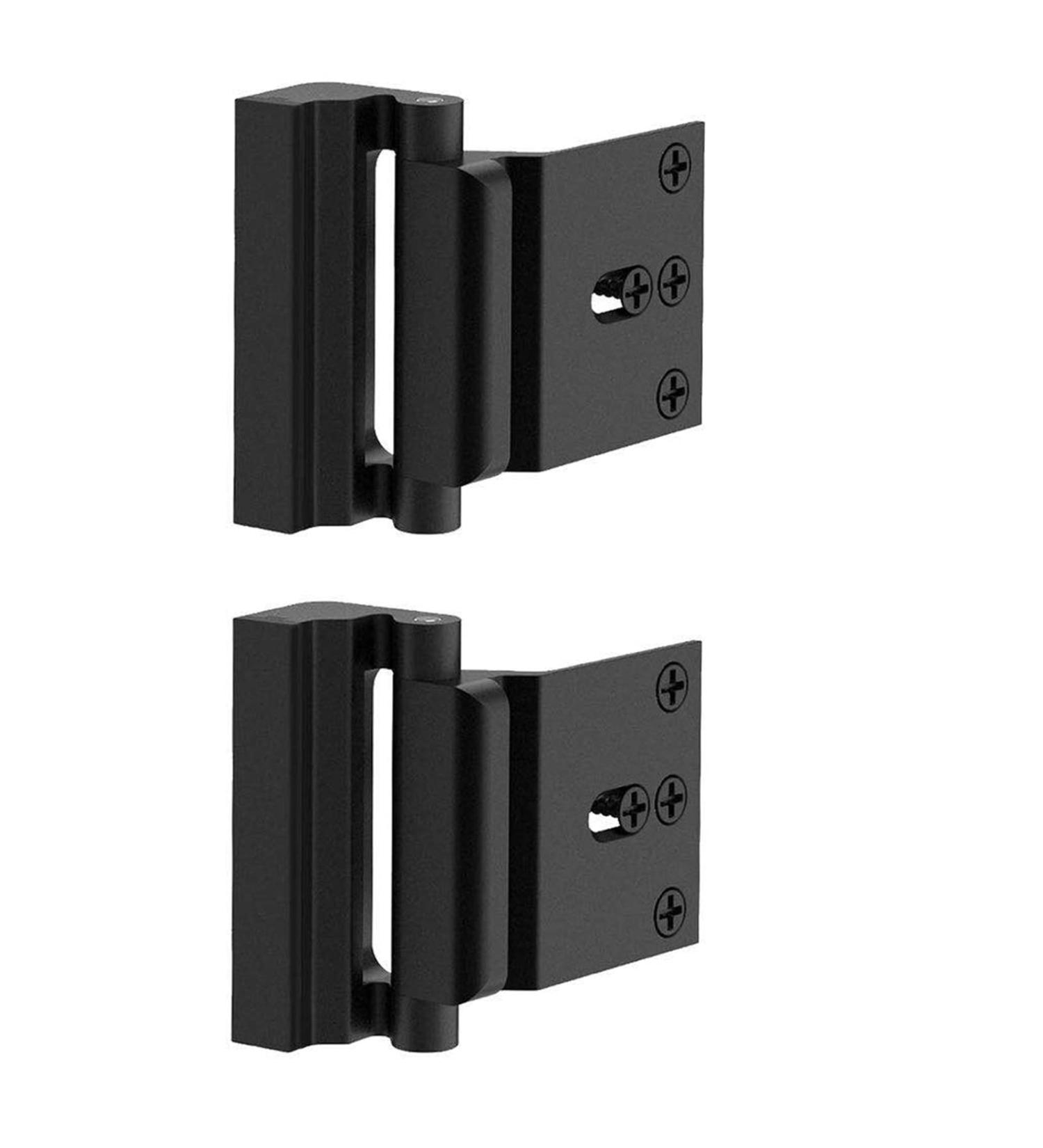 2 Pack Door Reinforcement Locks with 8 Screws Withstand 800 Lbs Home Security Door Lock for Toddler Childproof Door Lock (Black) - Buy Online on GoSupps.com