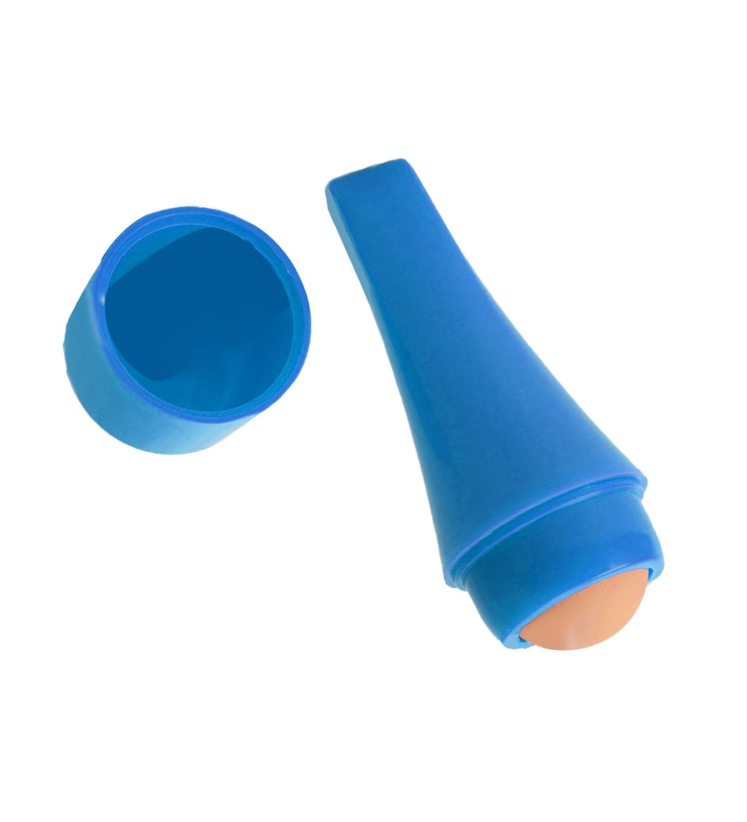 Volcanic Stone Facial Roller - Portable Oil Absorbing Tool | Reusable & Eco-Friendly Skin Care (Blue - Buy Online on GoSupps.com