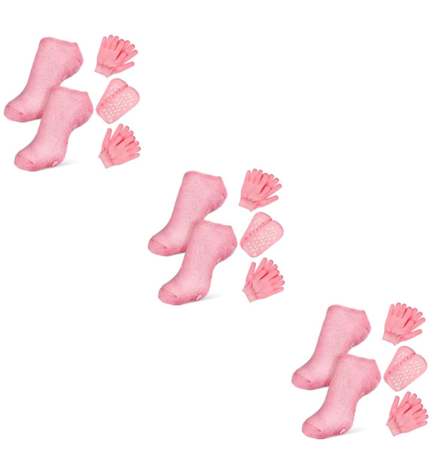 POPETPOP 6 Sets Spa Moisturizing Socks Moisturizing Gloves Exfoliating Sleep Essential Oil Lotion Gloves Callus Remover Socks Moisturizing Hand Gloves Hand Skin Care Gloves - Buy Online on GoSupps.com