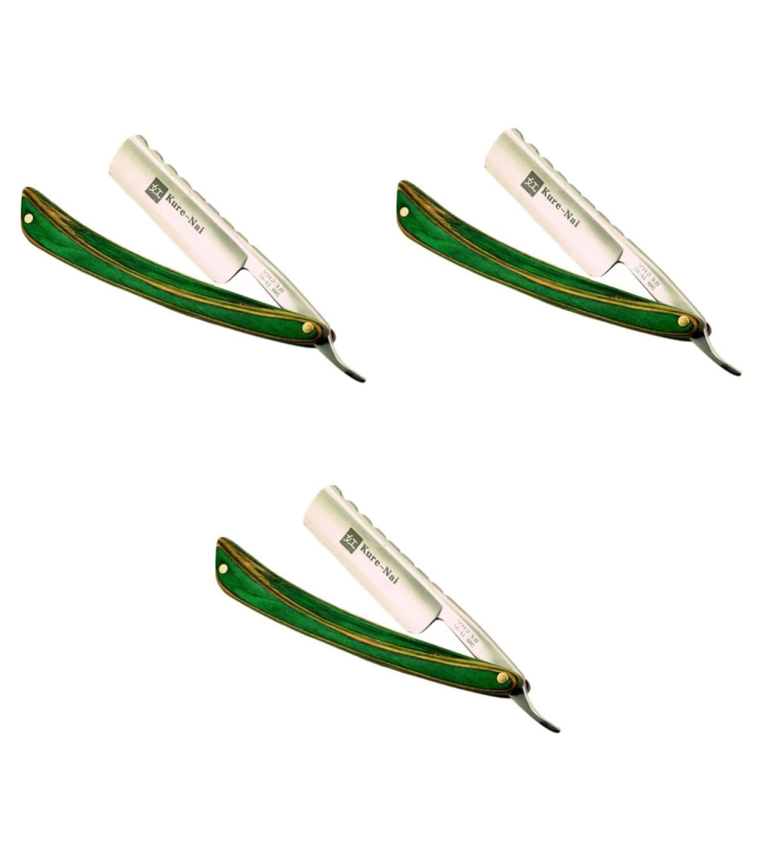 Magiclulu 3ST Men s Shave Razor Set Premium Manual Razor with Massif Wood Handle Perfect for Hairdressers and Personal Care - Buy Online on GoSupps.com