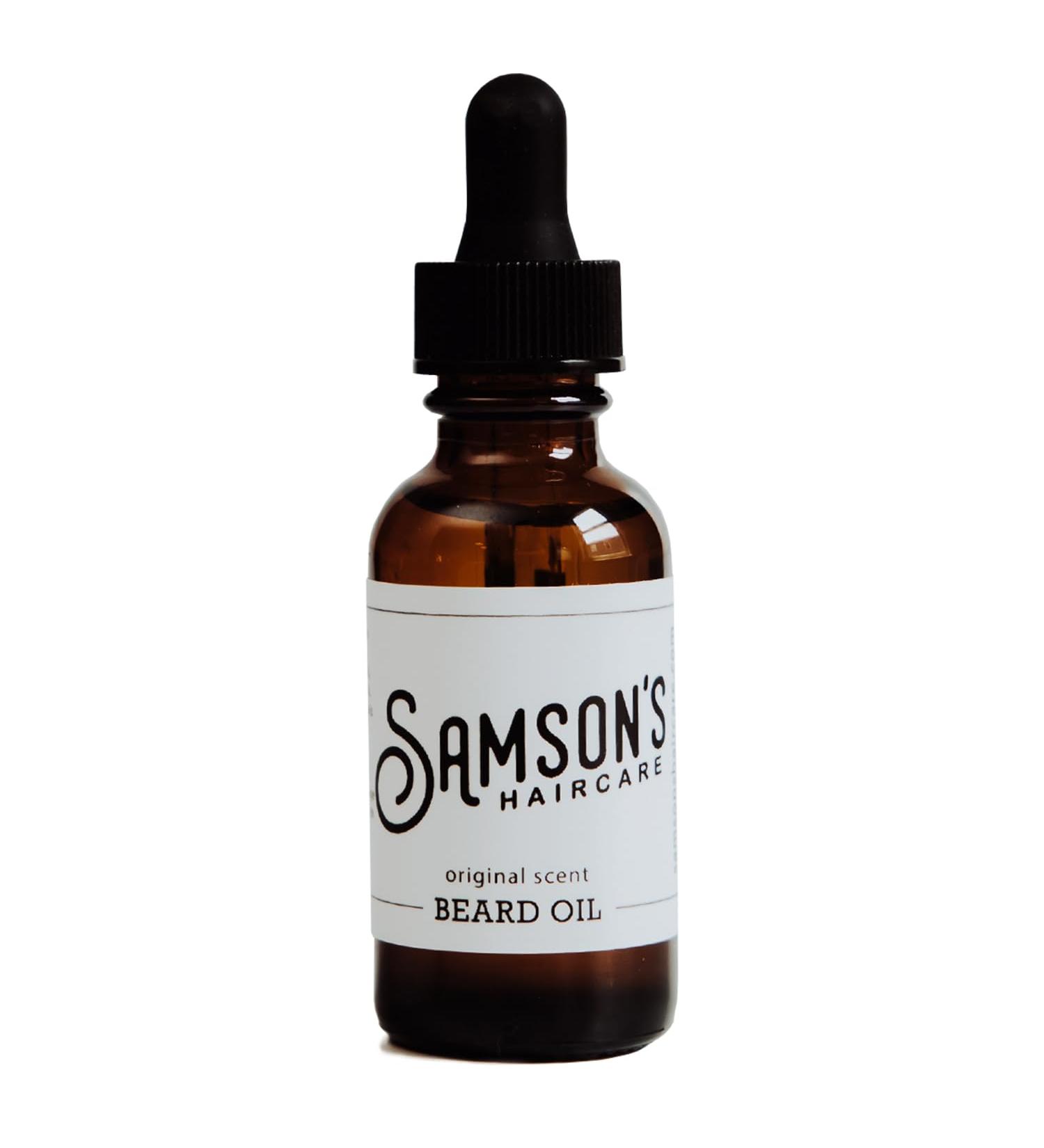Samson S Haircare Beard Oil - Moisturizing & Softening for Itchy Dry Skin & Coarse Facial Hair - 1 oz - International Shipping Available - Buy Online on GoSupps.com