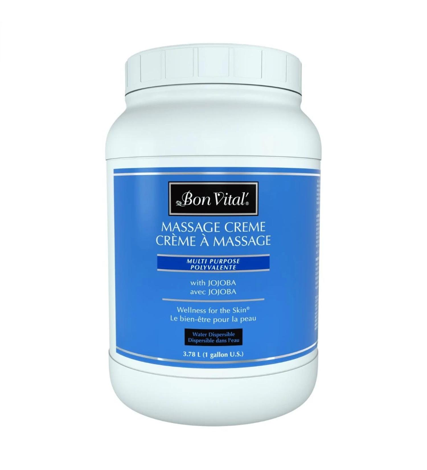 Bon Vital' Multi-Purpose Massage Cr me Professional Massage Cream with Aloe Vera to Relax Sore Muscles Increase Circulation & Repair Dry Skin Full Body Massage Moisturizer Cream 1 Gallon Jar 128 Fl Oz (Pack of 1) - Buy Online on GoSupps.com