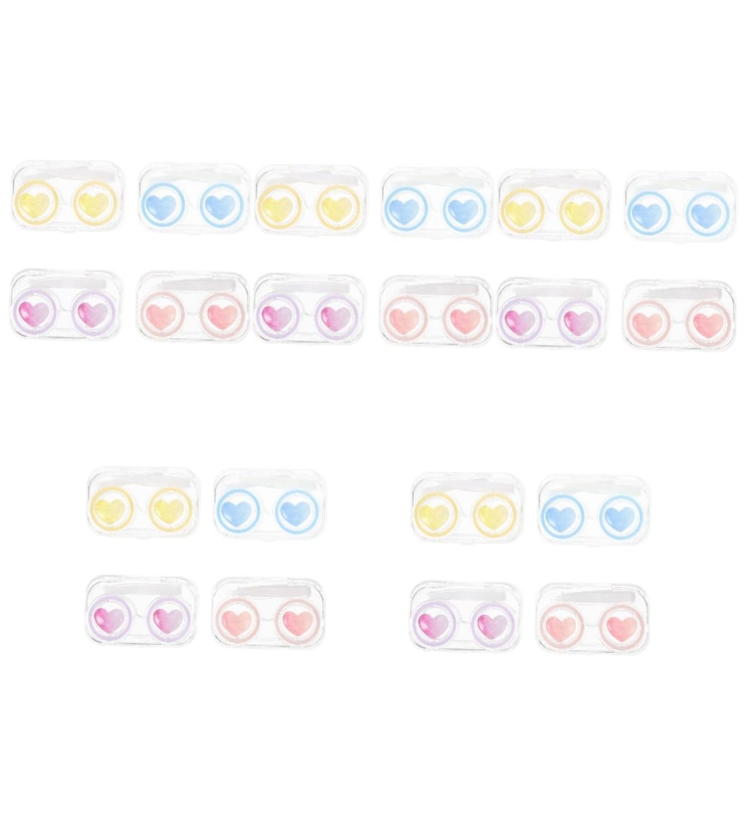 Solustrative 20-Piece Contact Lens Container Set | Portable Lens Carrier & Makeup Mirror | Ideal for Cosmetic Care - Buy Online on GoSupps.com