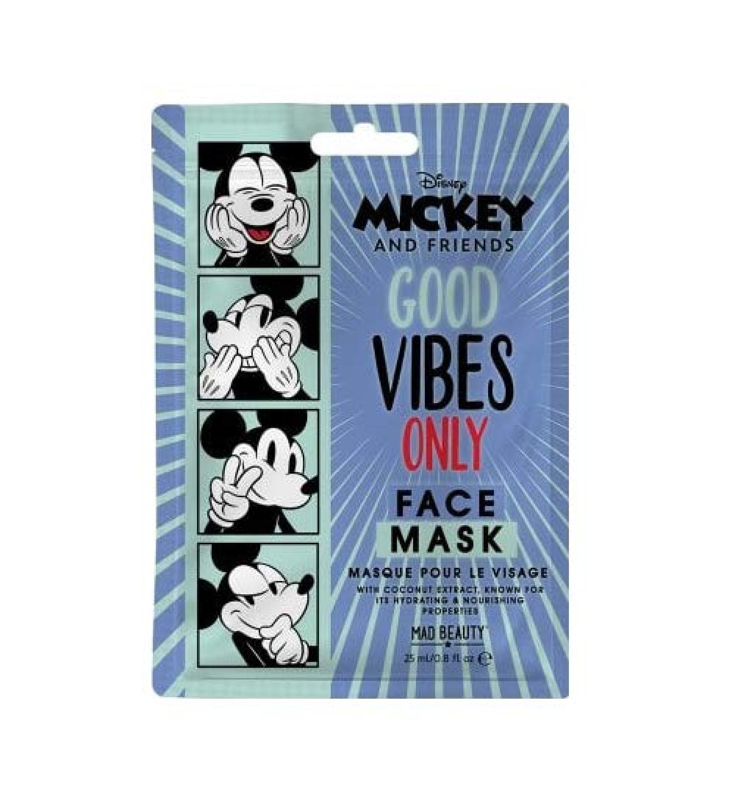 MAD Beauty Mickey & Friends Disney Single Face Mask (Coconut - Mickey Mouse)