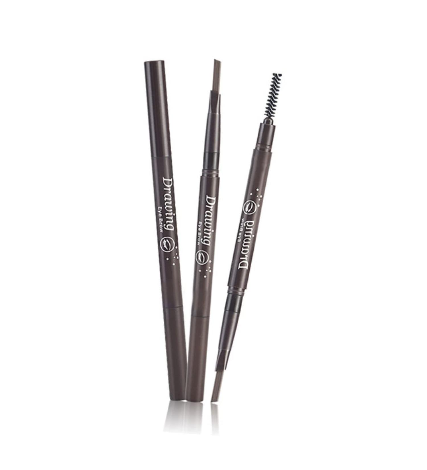 DRESSOOS Eye Brow Brush 2 1 brow pencil brow spoolie brush Eyebrow Pencil Brush eyebrow brush Makeup Tools Brow Brush - Buy Online on GoSupps.com