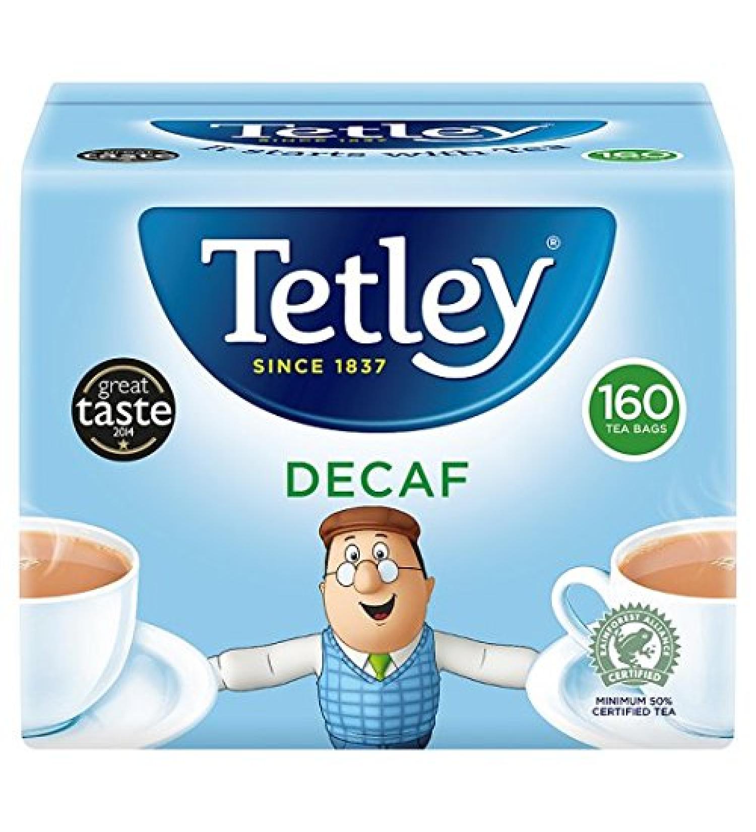 Tetley Tetley 160 decaffeinated tea bags 500g