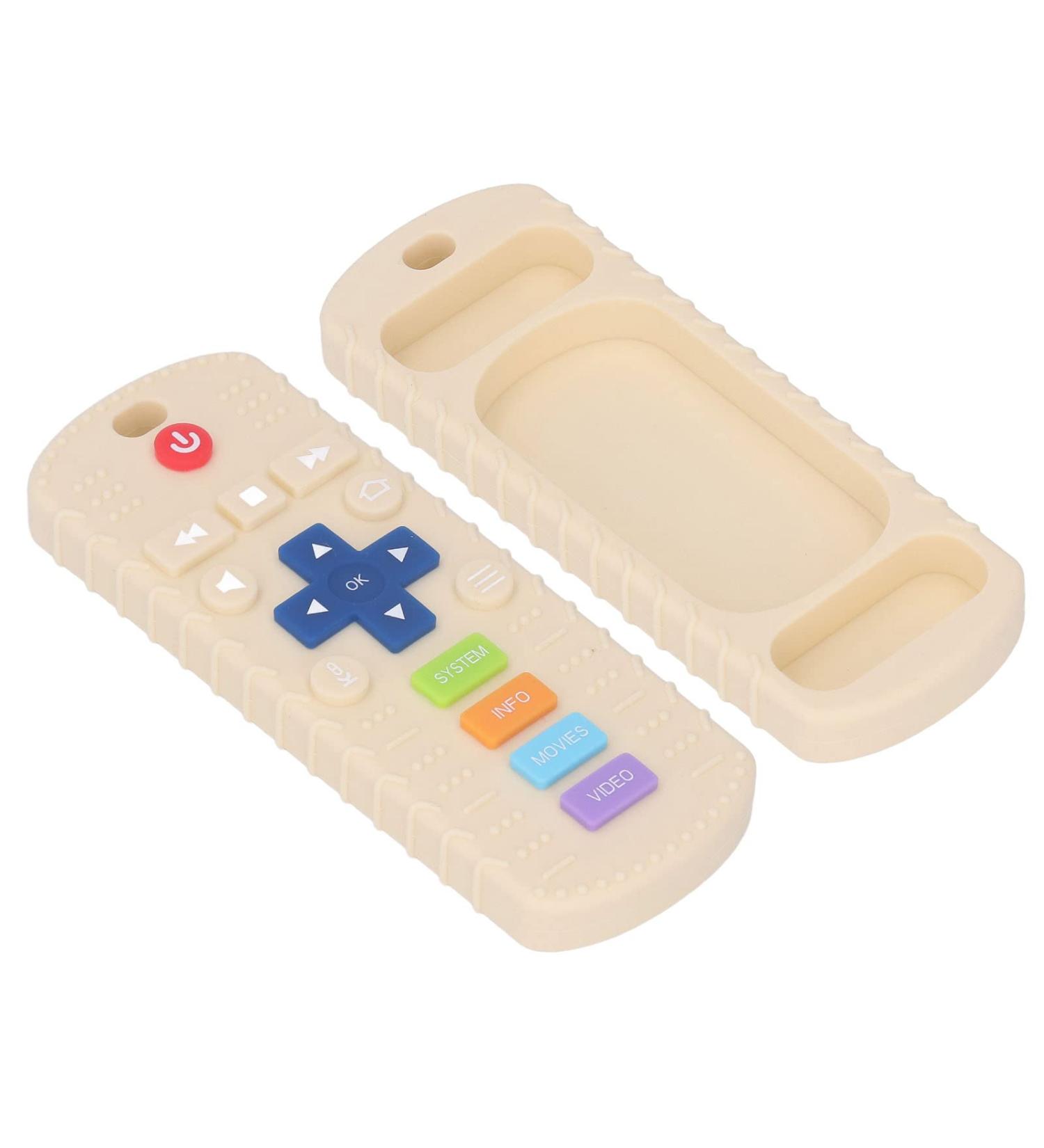 Silicone TV Control Teething Toy for Infants and Toddlers - White - Buy Online on GoSupps.com