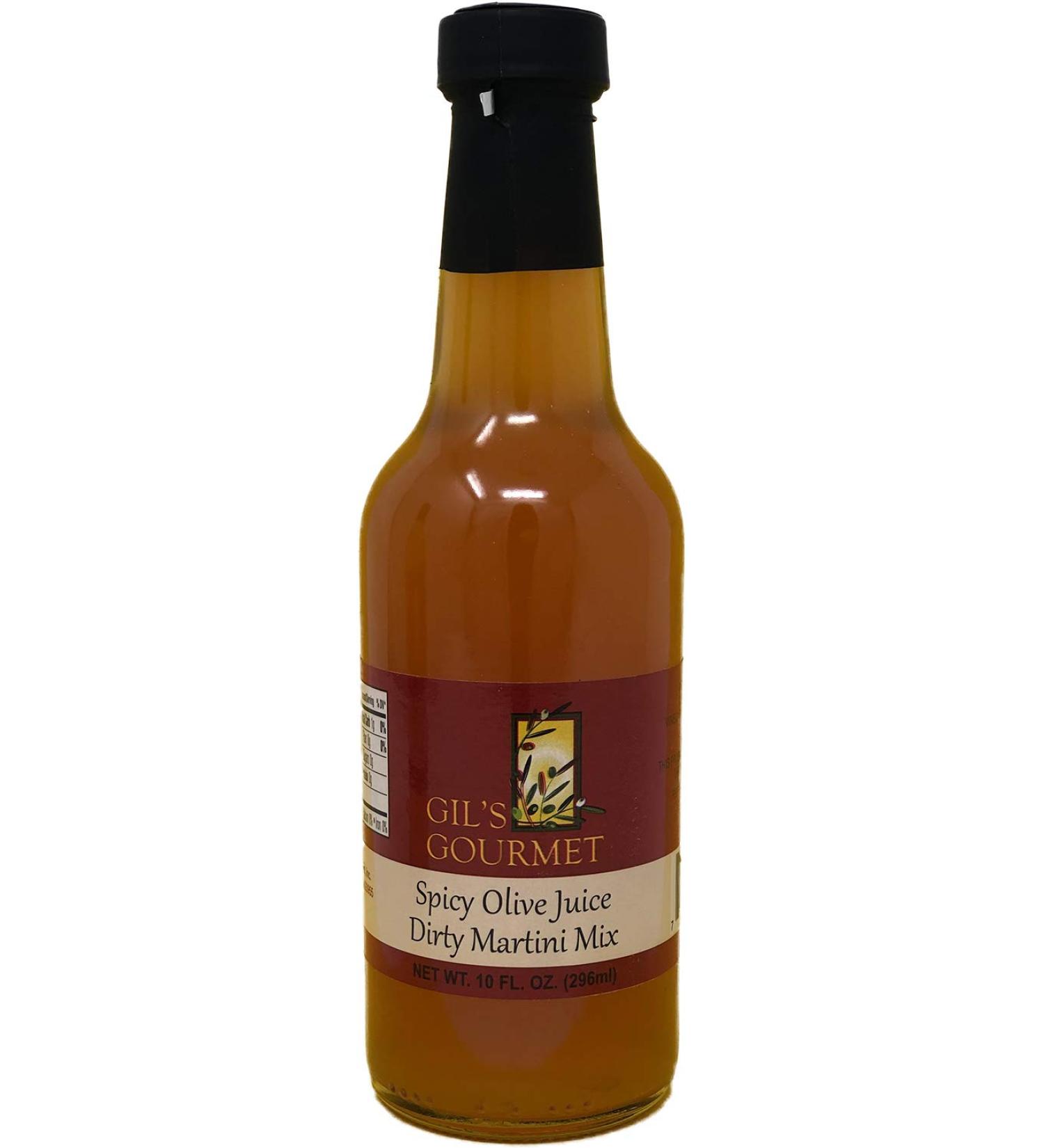 Gil's Gourmet Spicy Olive Juice Dirty Martini Mix - 10 fl oz - Premium Cocktail Mixer - Buy Online on GoSupps.com