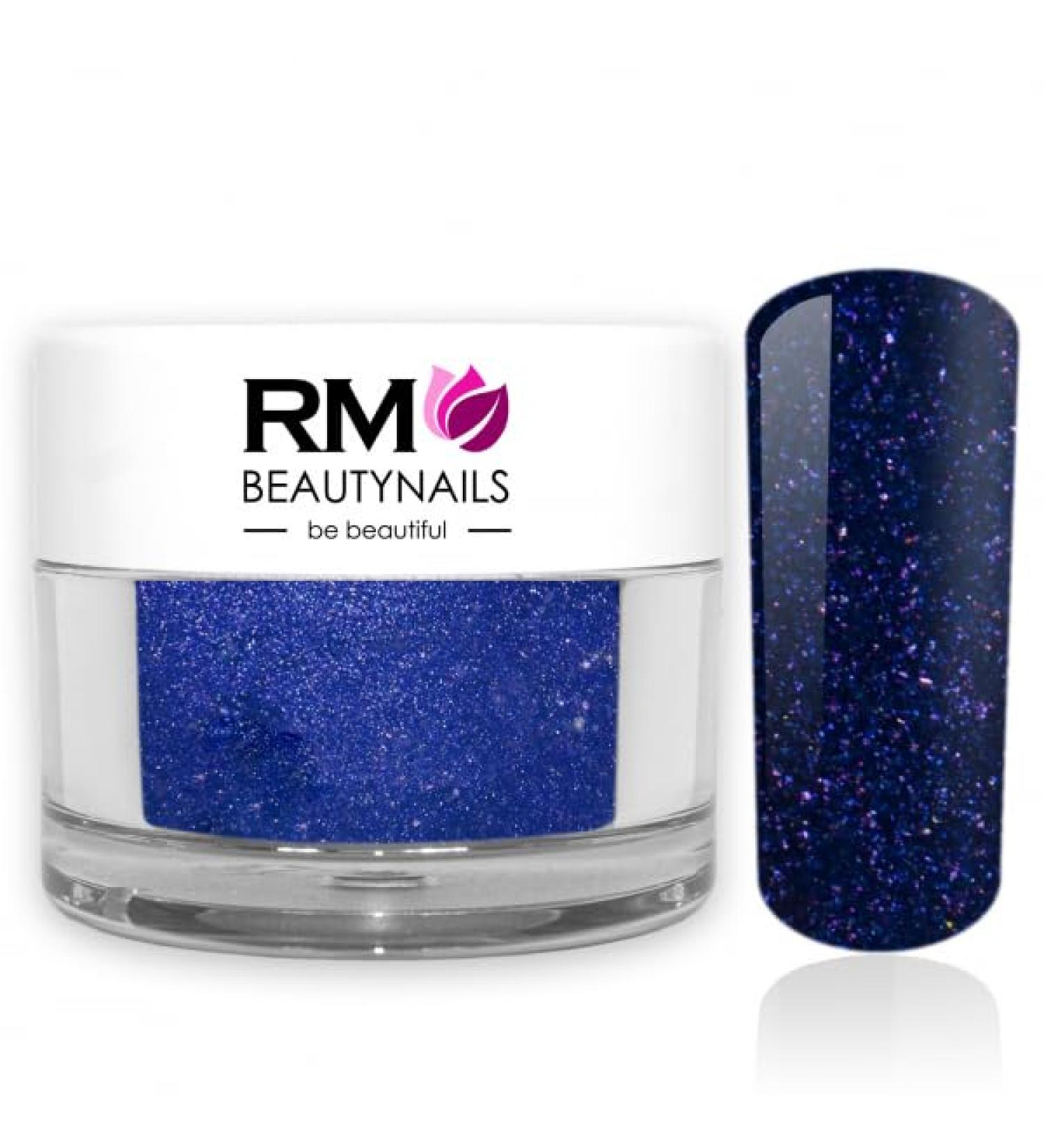 Acrylic Color Powder Blue-Violet Glitter for Nail Design - RM Beautynails 10g Pack - Perfect for Fingernails & Nail Art - Buy Online on GoSupps.com
