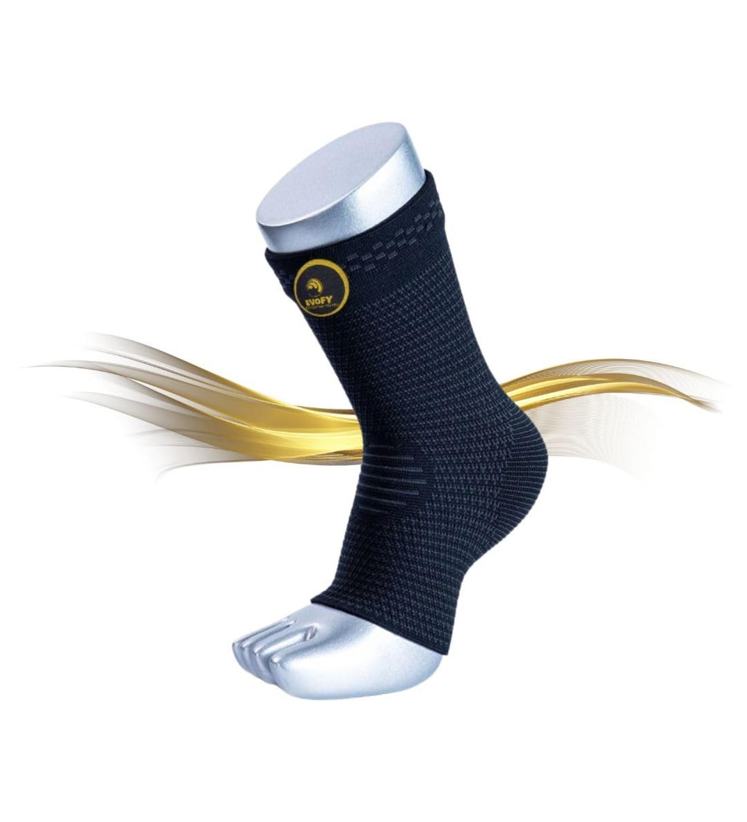 Premium Ankle Compression Brace for Men & Women - Supports Sprained Ankles Eases Swelling & Pain Relief for Plantar Fasciitis & Achilles Tendon - Small Size - Buy Online on GoSupps.com