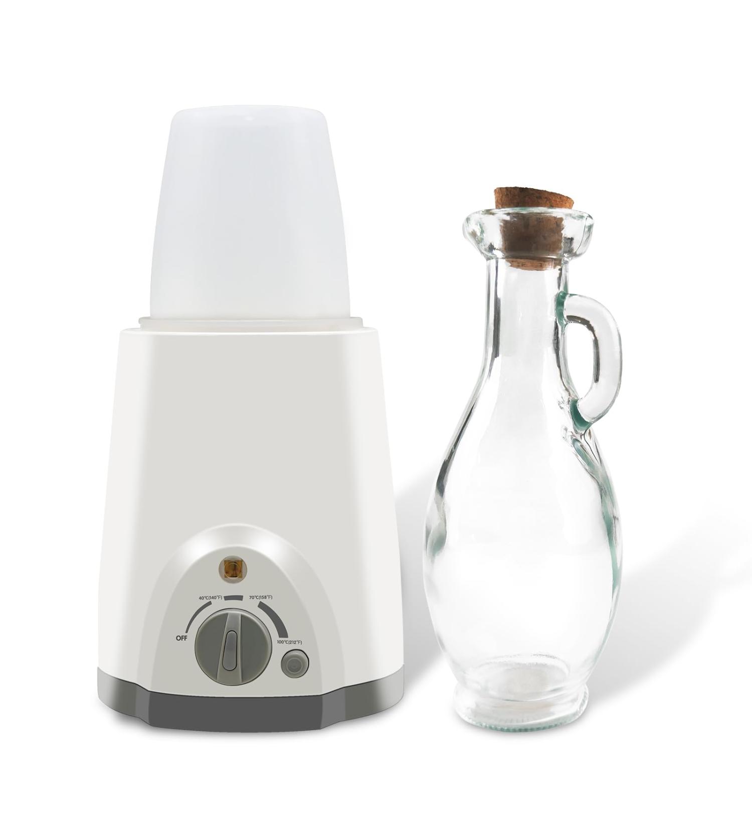 Premium Massage Oil Warmer with Glass Carafe - Quick 5-Minute Heating for Ultimate Relaxation - Buy Online on GoSupps.com