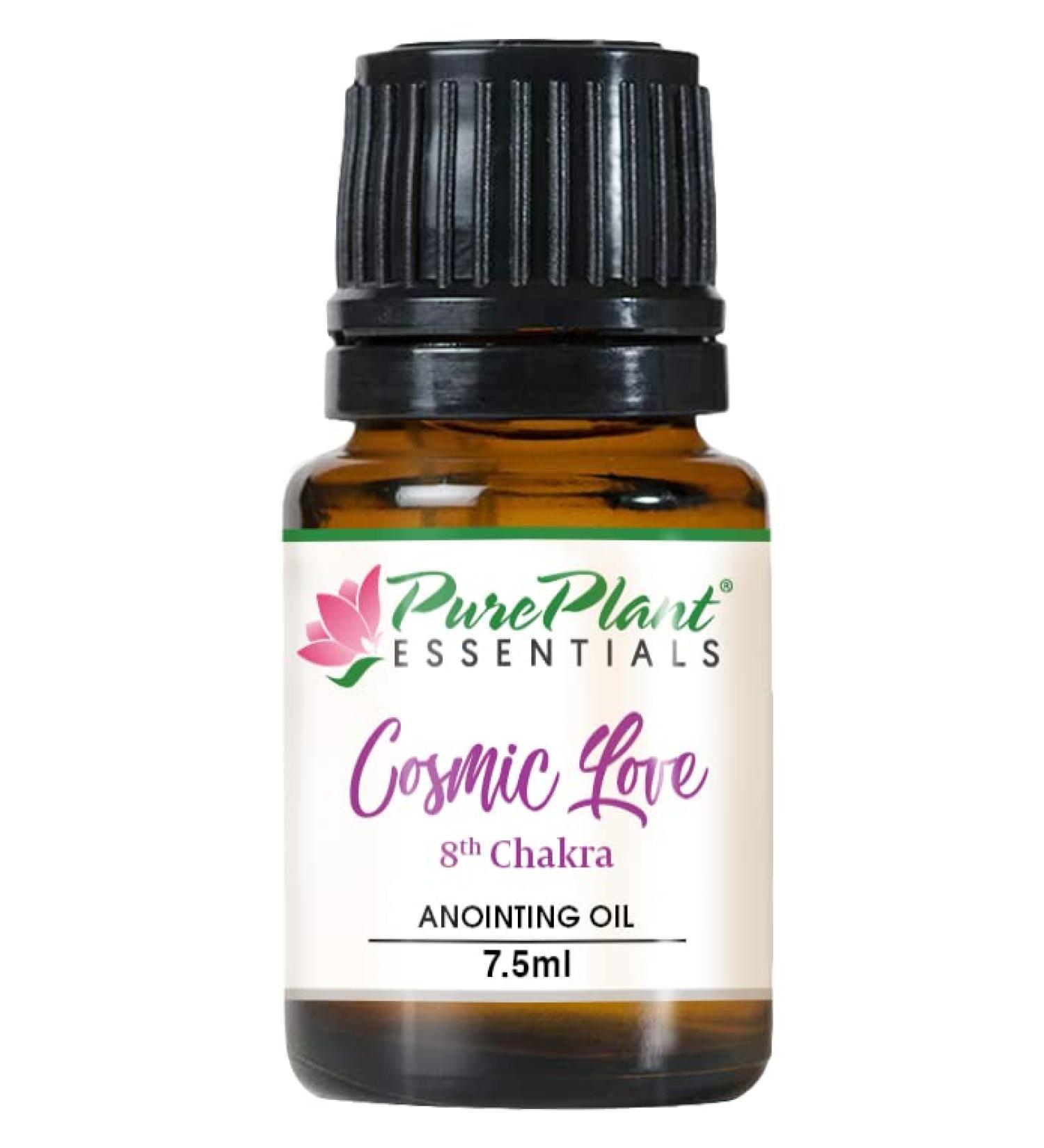 PurePlant Essentials 100% Pure 8th Chakra Oil Cosmic Love Organic and Wild Crafted Essential Oils Blend - 7.5 ml (1/4 oz) - Buy Online on GoSupps.com