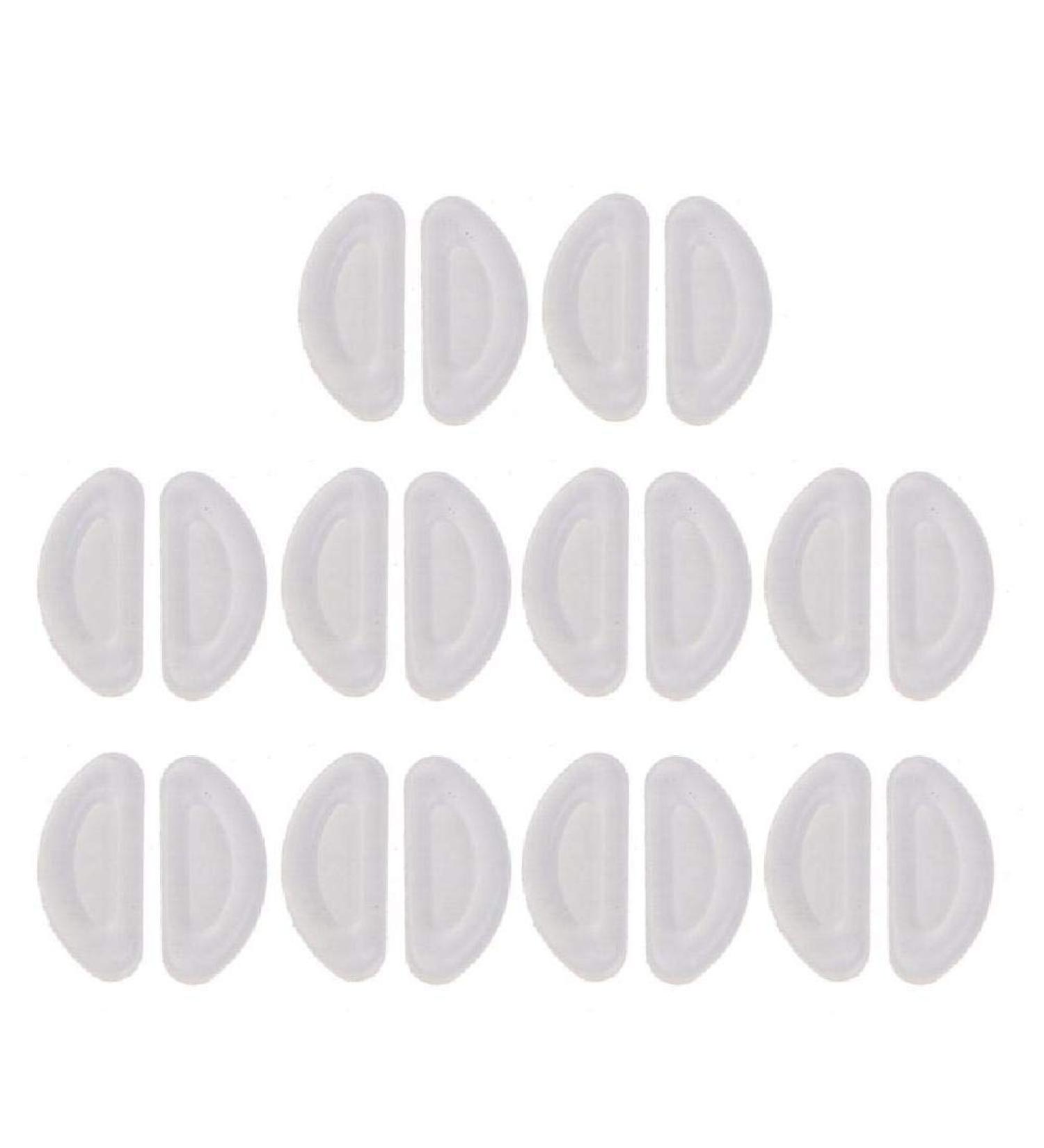 10 Pairs Self-Adhesive D Shape Silicone Nose Pads for Glasses - Non-Slip & Soft | International Shipping Available - Buy Online on GoSupps.com