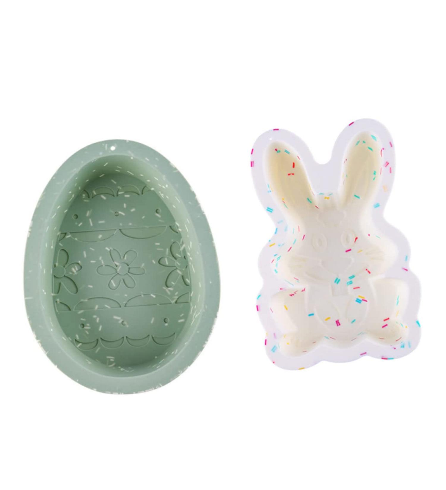 Milisten 1set Rabbit Cake Mold Easter Bunny Cookie Molds Easter Egg Silicone Bunny Resin Silicone Baking DIY Candy Tuile Molds Silicone Easter Baking Mold Pudding Handmade Soap Silica Gel - Buy Online on GoSupps.com