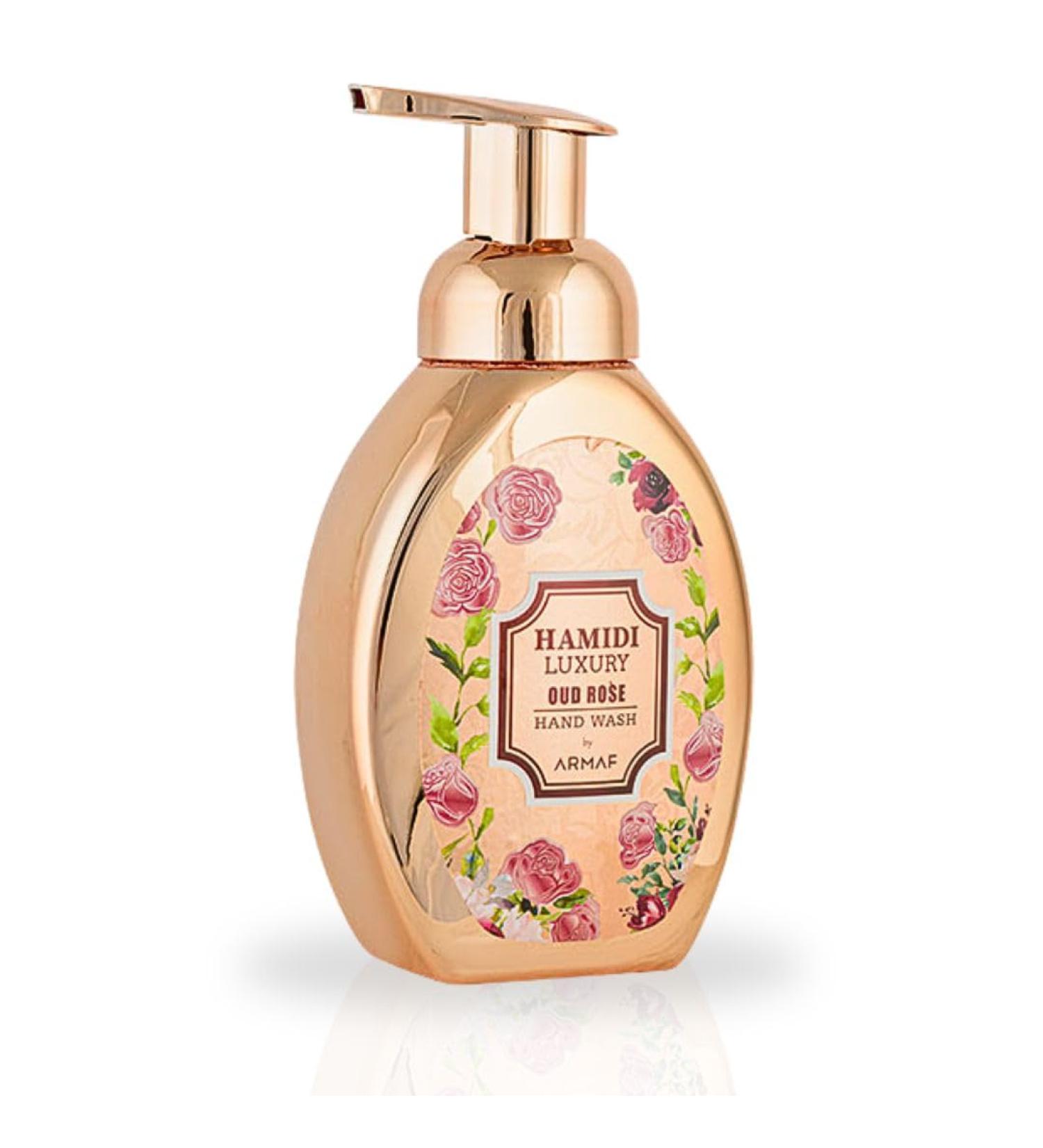 Hamidi Luxury Oud Rose Hand Wash 350ml (11.9 OZ) Indulge In A Premium Liquid Hand Soap With An Enticing Rose Scent Rejuvenates And Nourishes Your Skin Experience The Ultimate Moisturizing Hand Wash - Buy Online on GoSupps.com