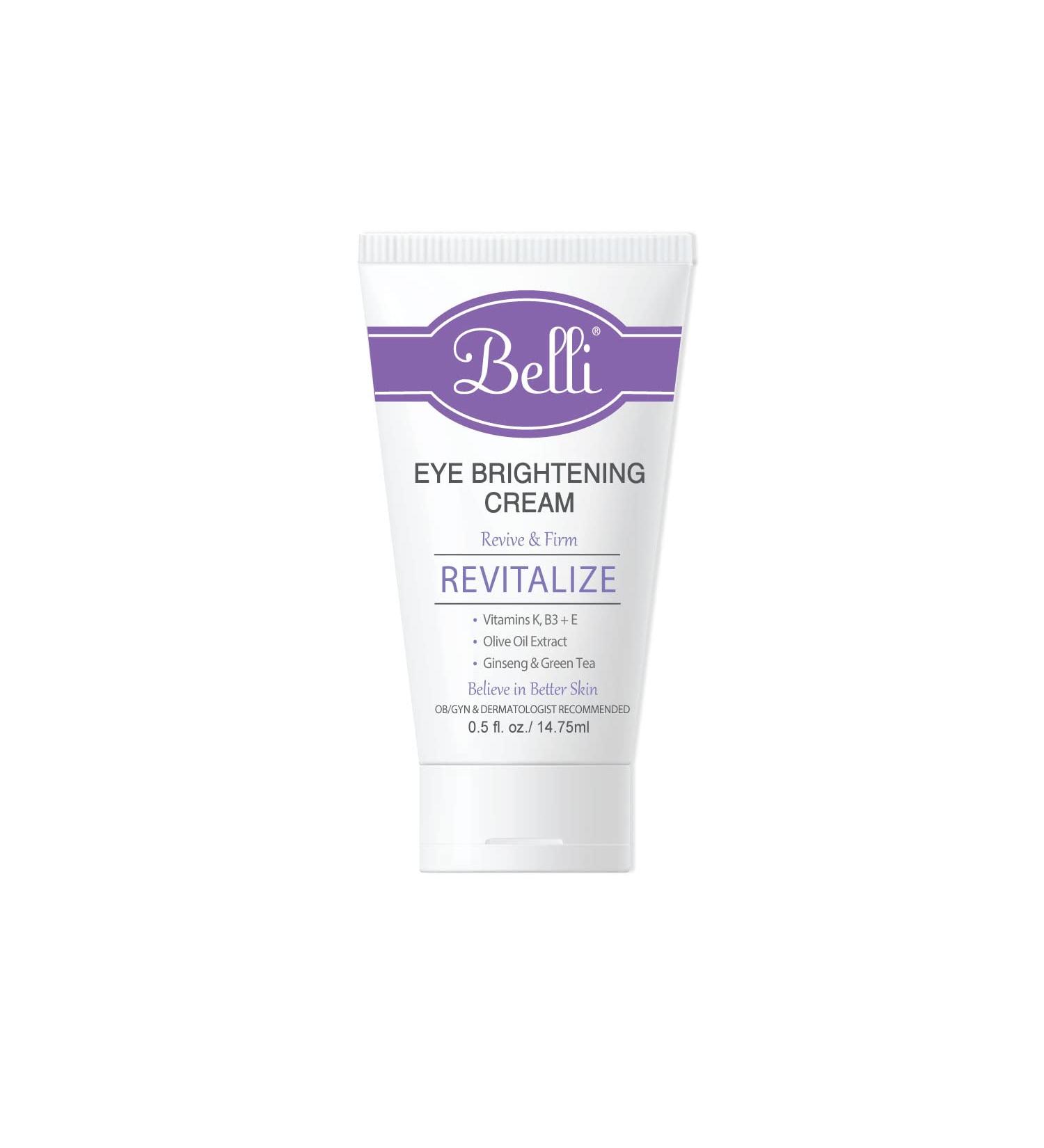 Belli Beauty Eye Brightening Cream - Pregnancy Safe Vegan Skincare - Gluten-Free Facial Care - Buy Online on GoSupps.com