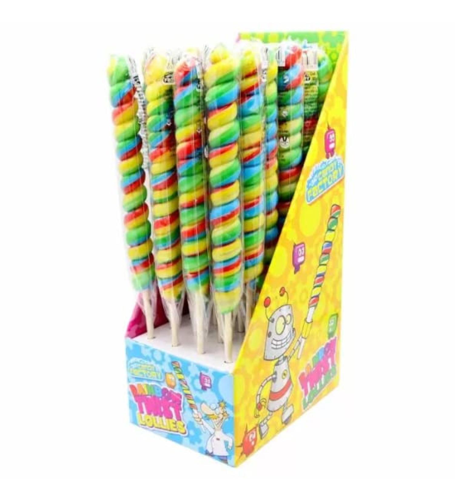 Ellies Jellies CCF Rainbow Twist Lollipops 80g x1