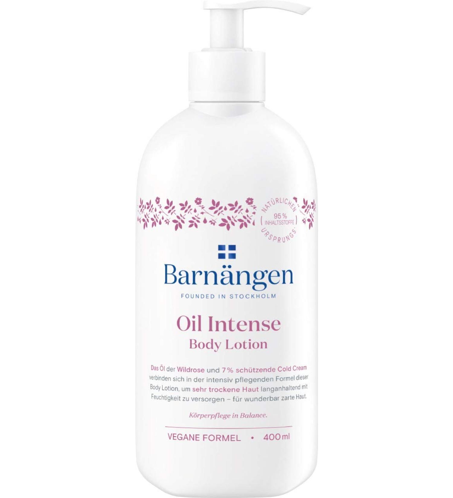 Bar Nangels Body Lotion Oil Intense (400 ml) - Nourishing Cream for Very Dry Skin | Long-Lasting Moisture | 1 Pack - Buy Online on GoSupps.com