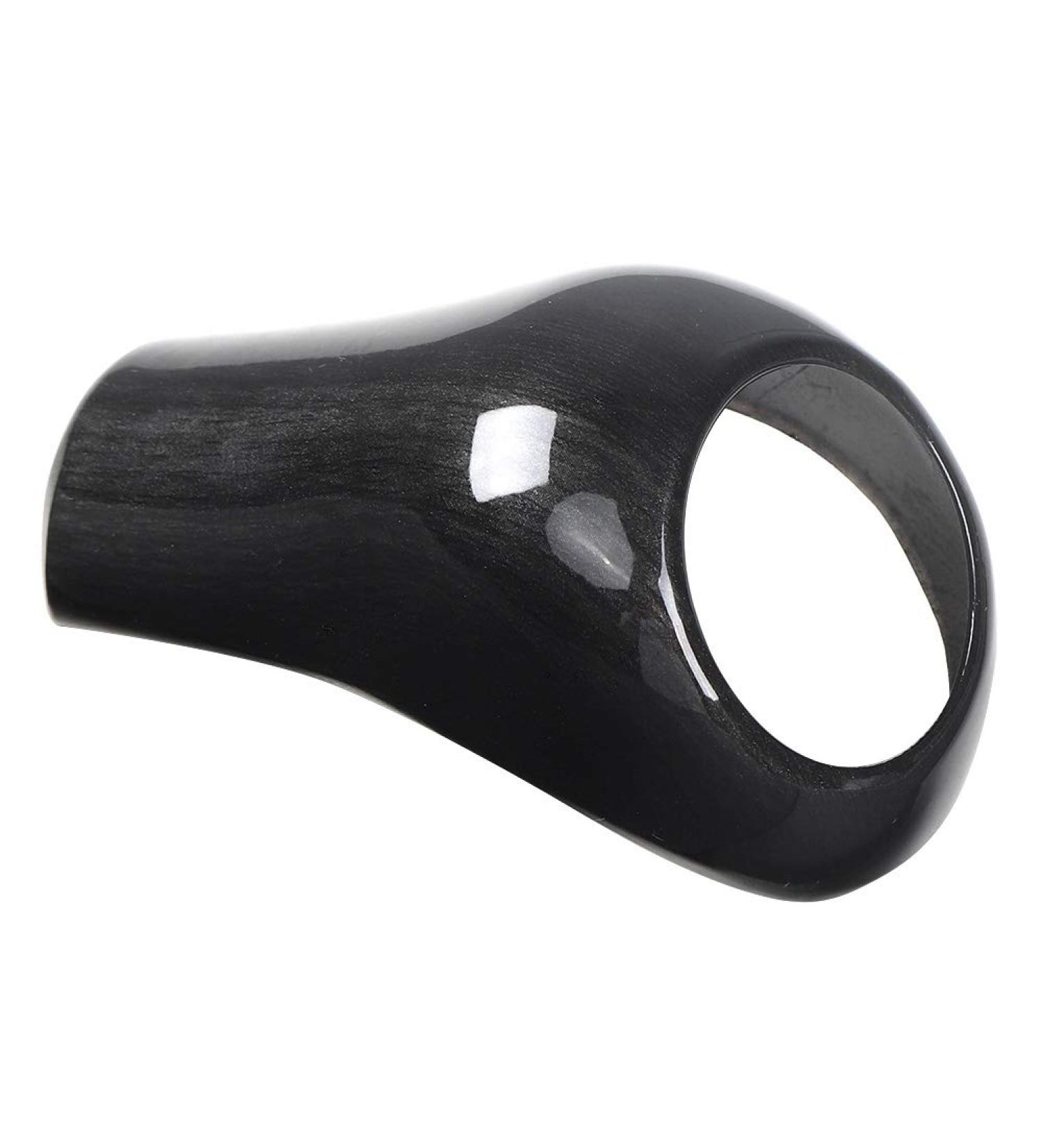 Knobm Gear Knob Cover Abs Gear Knob Cover Fits For A C E G Gls Left Hand Driving (black wood grain) - Buy Online on GoSupps.com