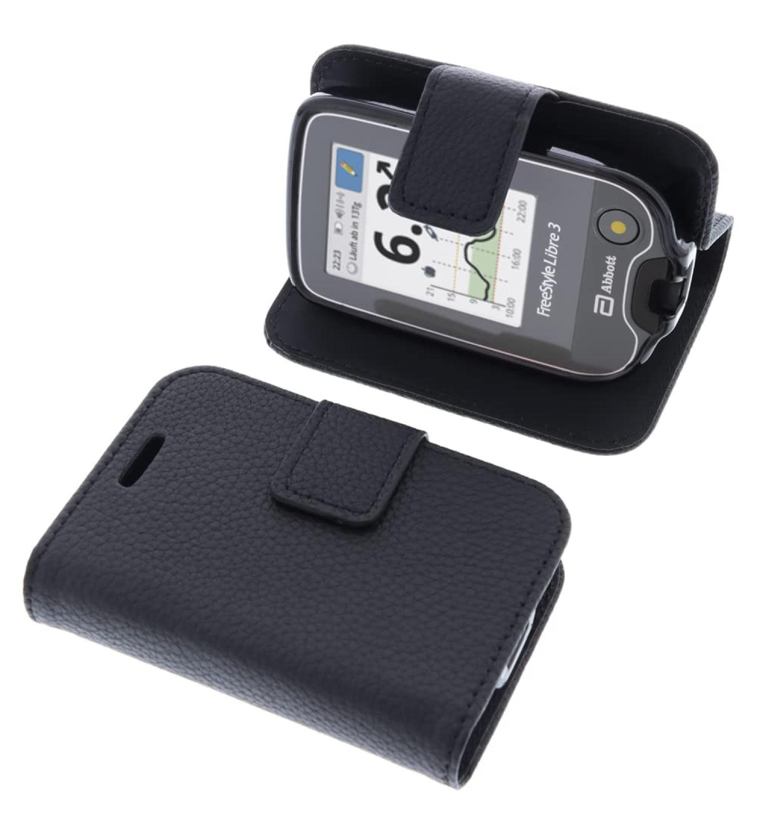 Buy Foto-Kontor Case for Abbott Freestyle Libre 3 - Stylish Black Protective Book Cover - Buy Online on GoSupps.com