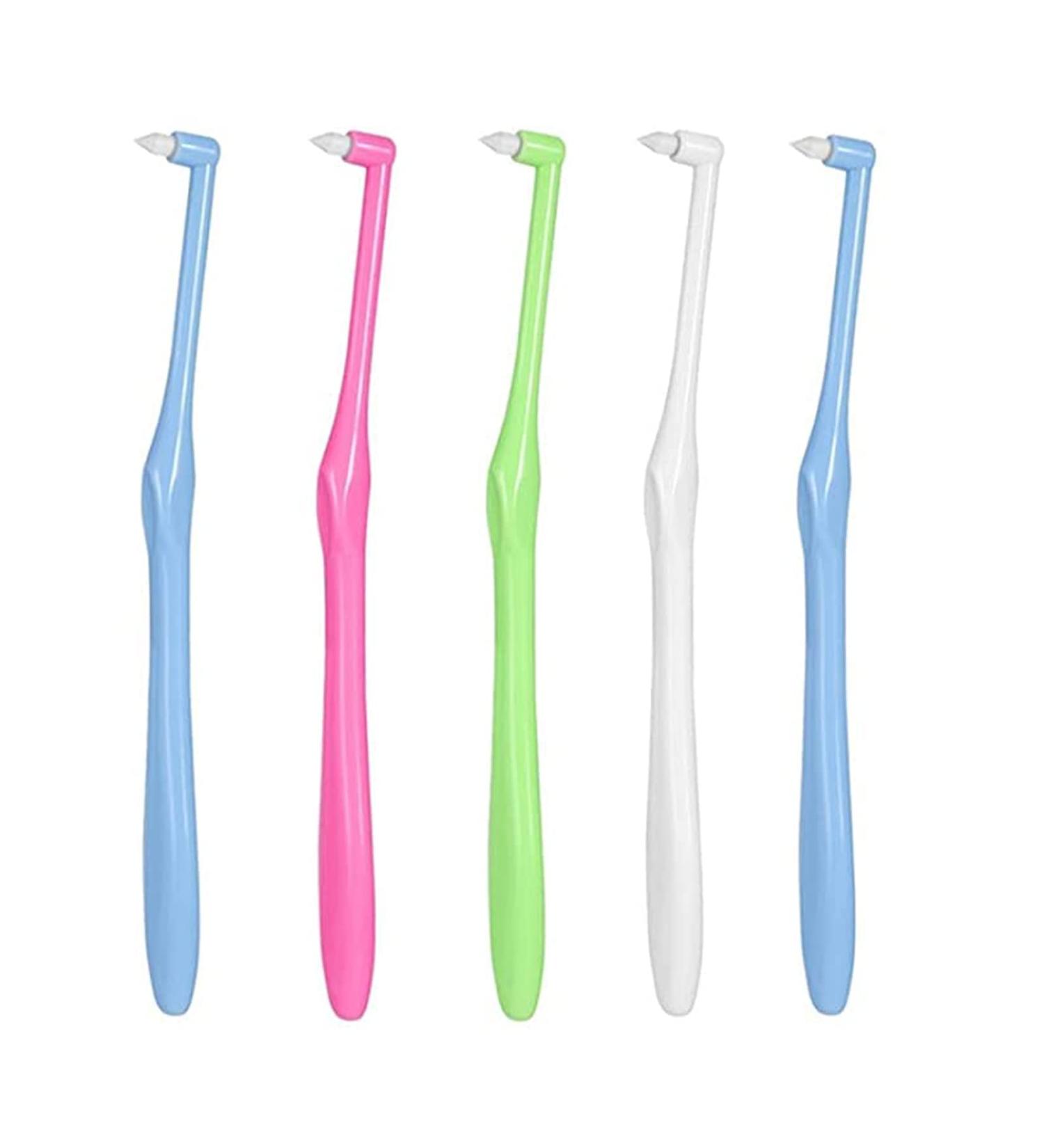 5 Pcs Interspace Toothbrushes - Orthodontic Interdental Brushes for Dental Cleaning (Random Color) - Buy Online on GoSupps.com