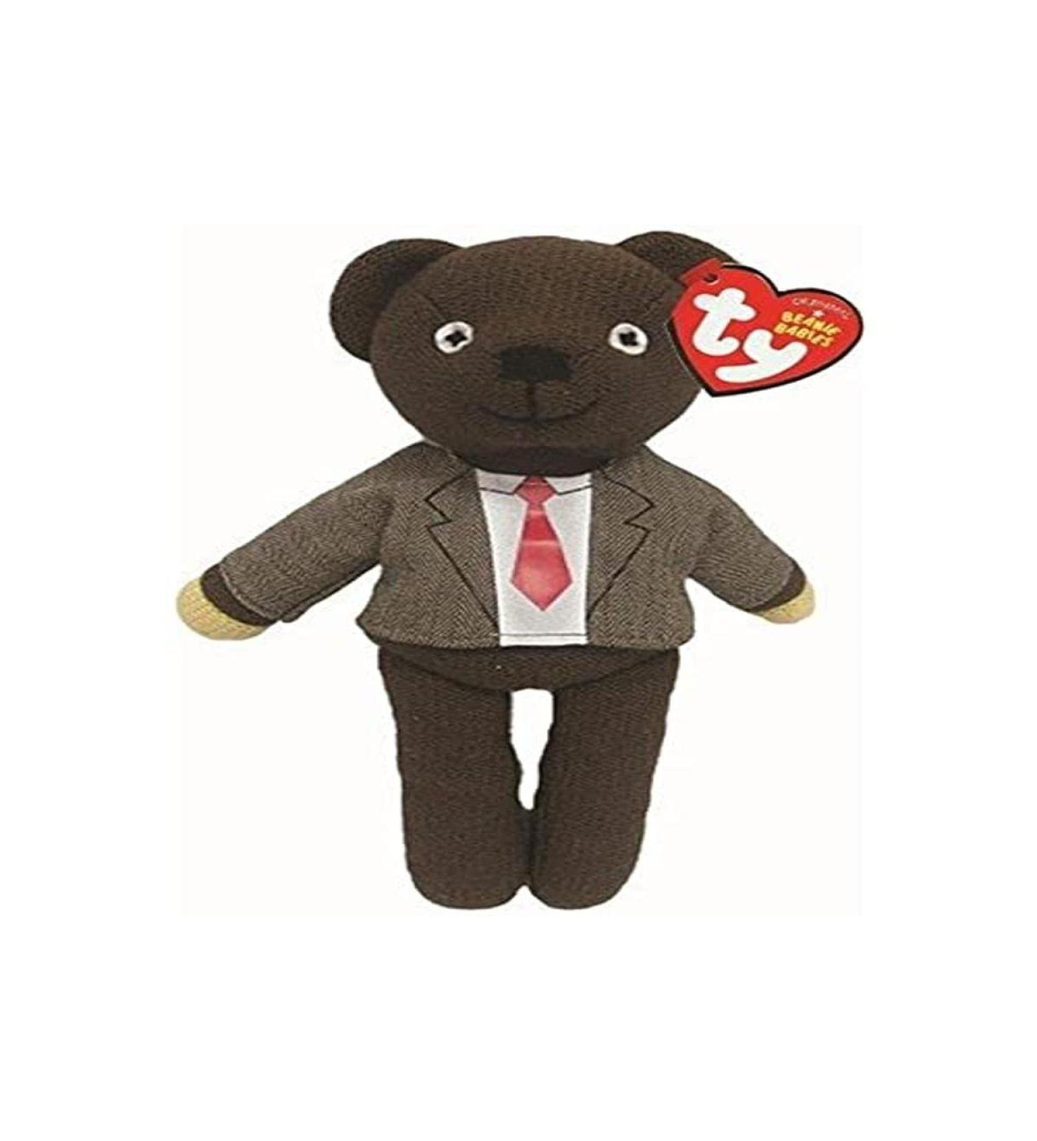 TY Toys Mr. Bean Shirt & Tie - Beanie Baby Soft Plush Toy - Collectible Cuddly Stuffed Teddy Single