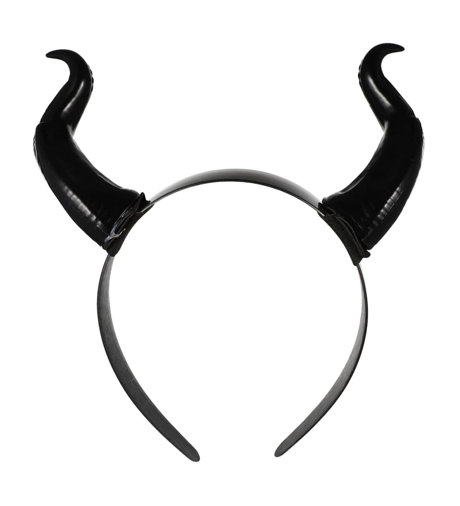 Luxshiny Halloween Horn Headband Ox Horn Hair Band Retro Gothic Hair Accessories Horn Hair Hoop Ox Horn Hair Accessories for Halloween Cosplay and Dress Up Parties - Buy Online on GoSupps.com