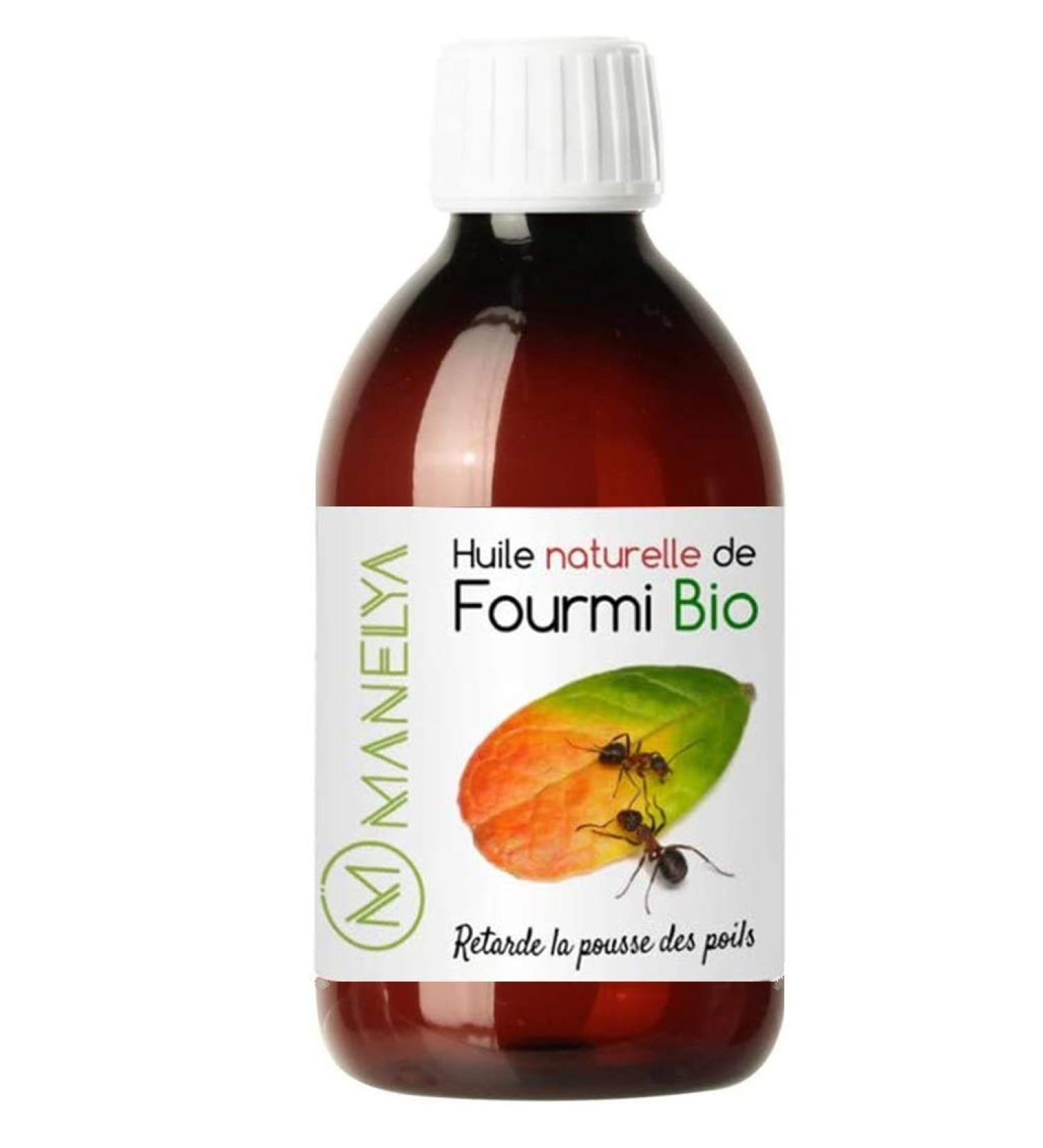 Manelya Manelya Ant Oil 250 ml Against Hair Growth Delays Hair Growth Vegan 100% Organic and Natural Glass Bottle