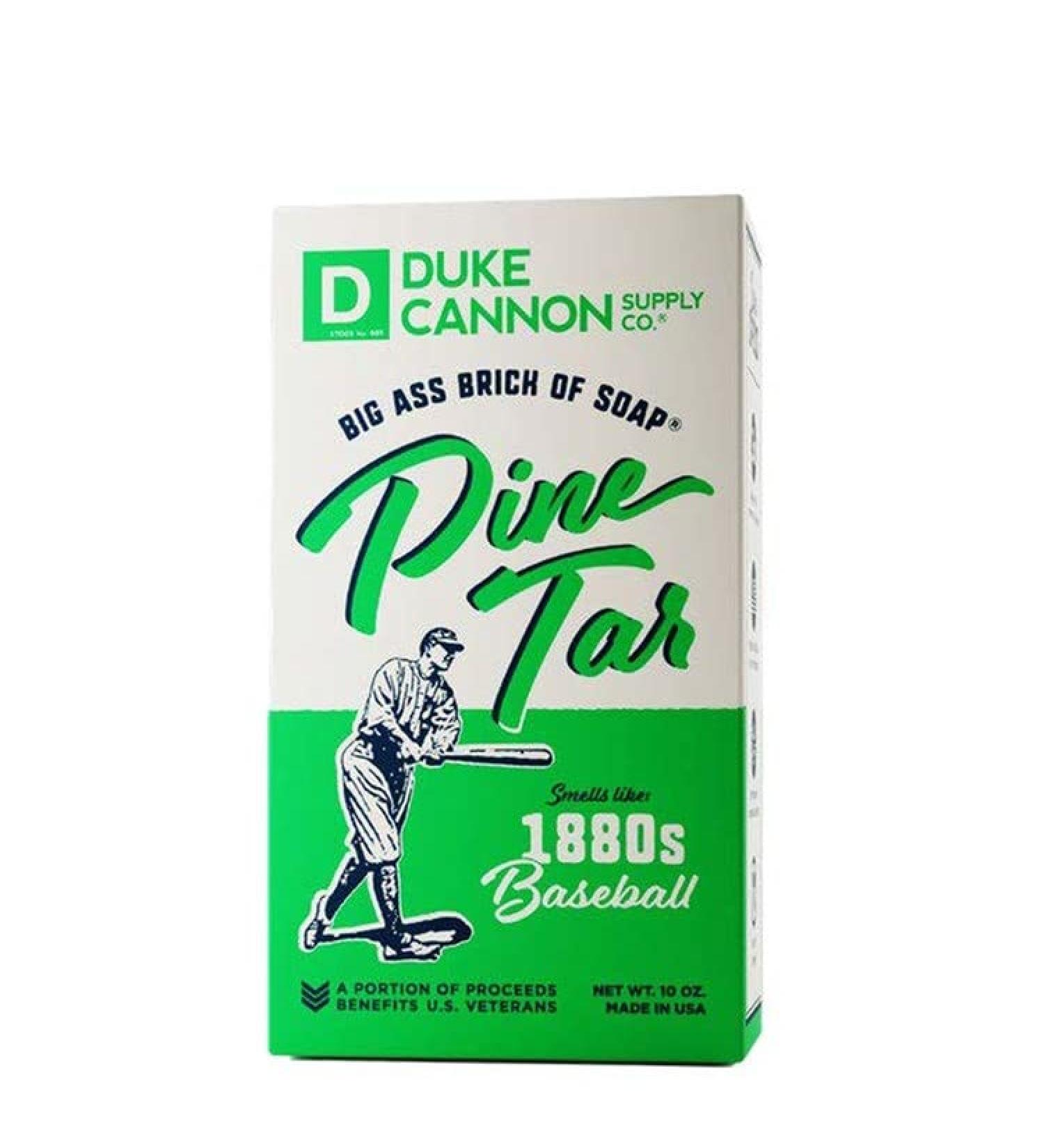 Duke Cannon Supply Co. Big Ass Brick of Soap - Pine Tar (10 oz) | Masculine Scent | All Skin Types - Buy Online on GoSupps.com