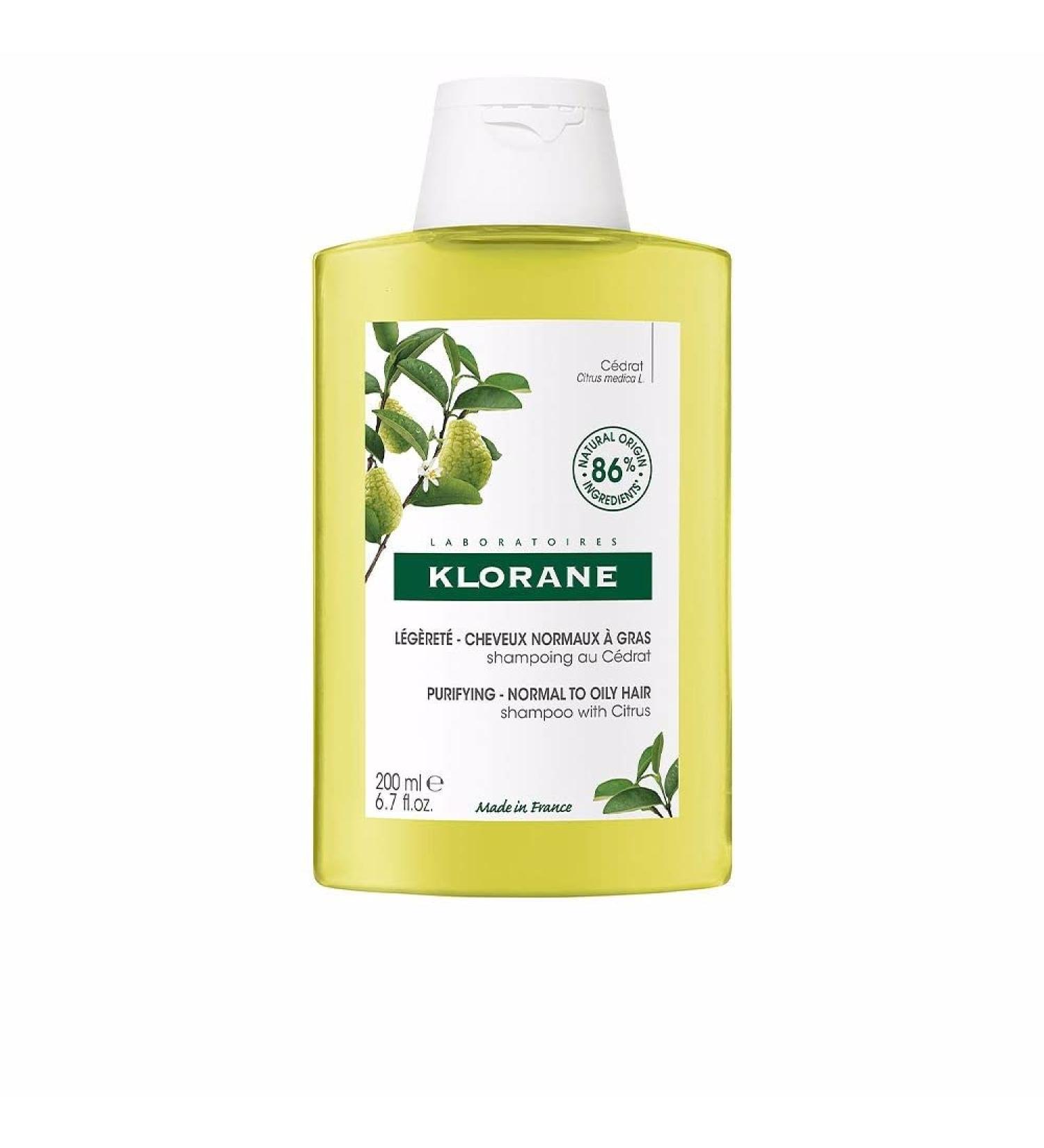 Klorane Purifying Citron Shampoo 200 Ml Unisex