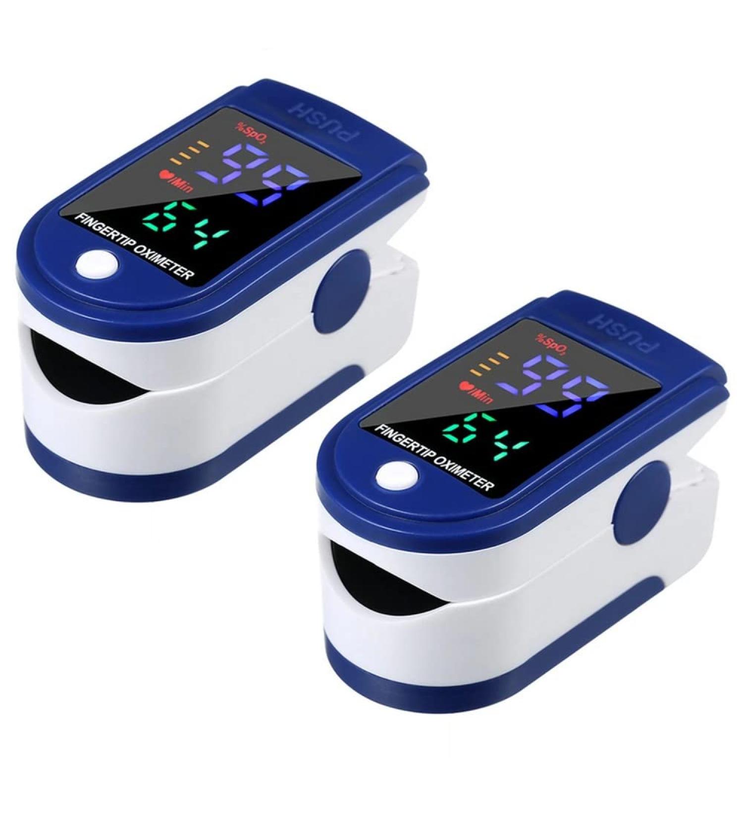 Finger Pulse Oximeter with LED Display - Family Health Monitor for Blood Oxygen Saturation Levels - Buy Online on GoSupps.com