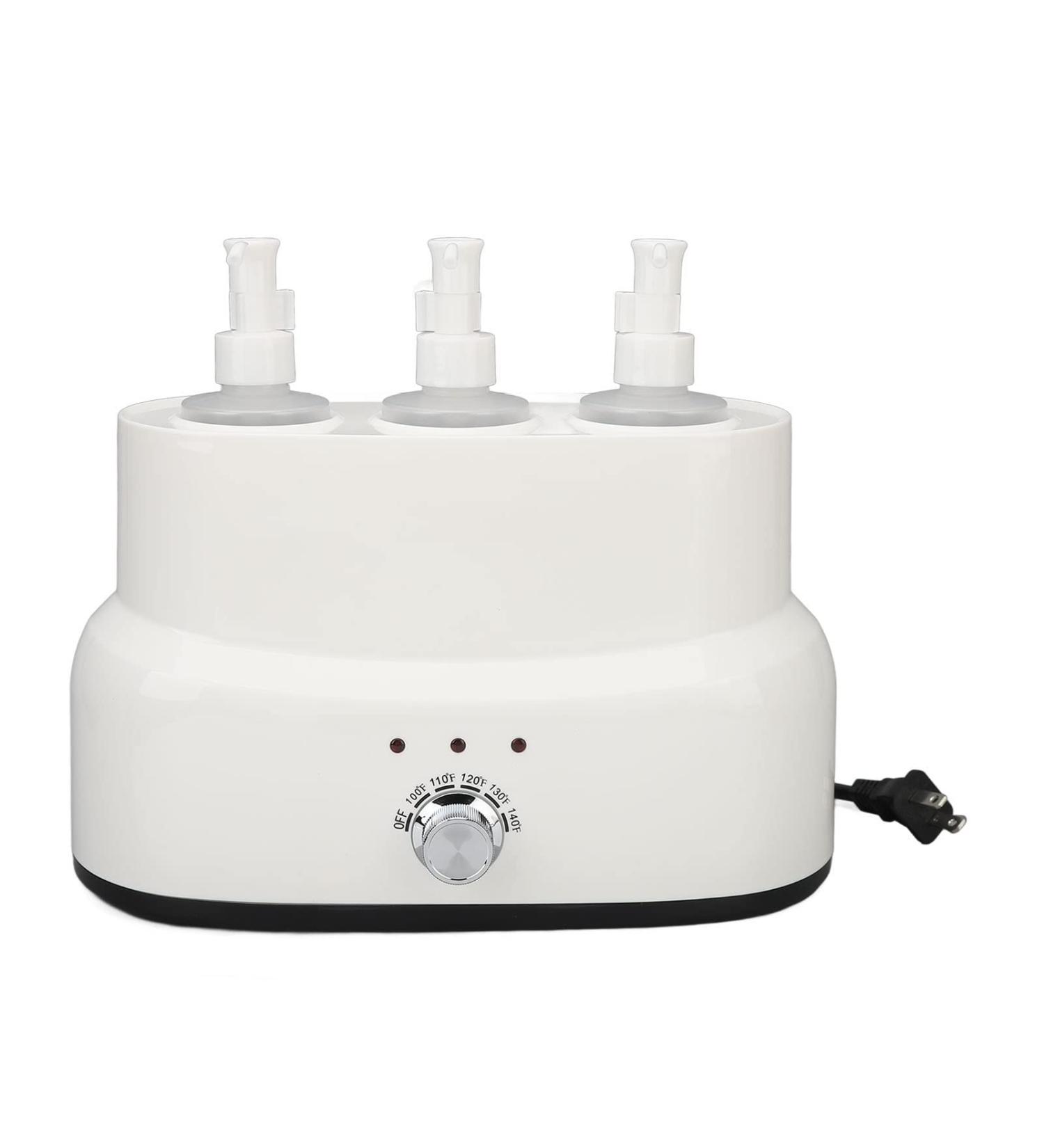 Qcwwy Lotion Warmer Heater - Electric 300ml Aluminum Alloy Massage Oil Warmer (EU Plug 220V) for Home Use - Buy Online on GoSupps.com