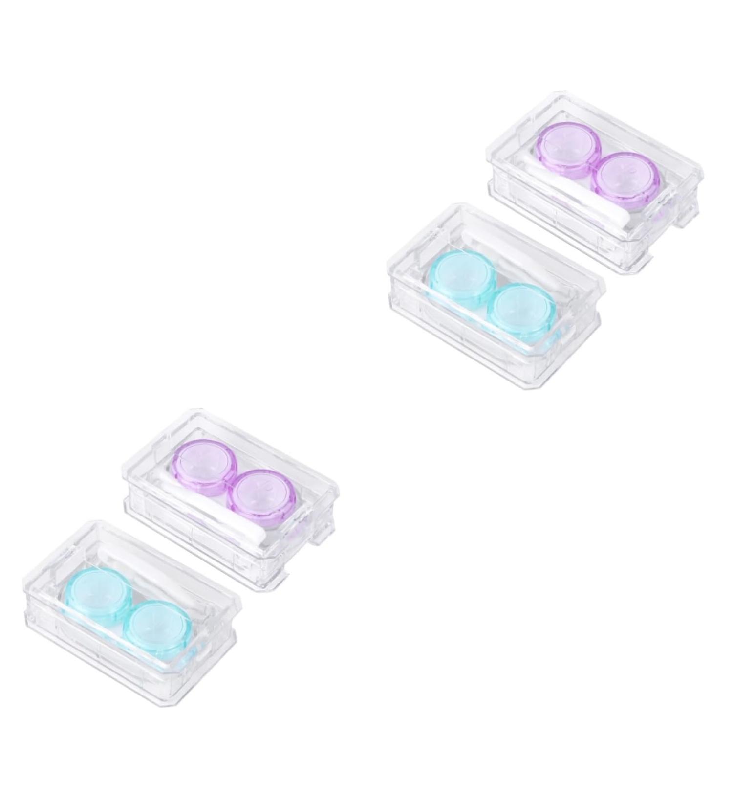 Buy Healvian 4-Piece Mini Contact Lens Case Set - Leak-Proof Tweezers & Lens Holder | Japanese Style | International Shipping - Buy Online on GoSupps.com