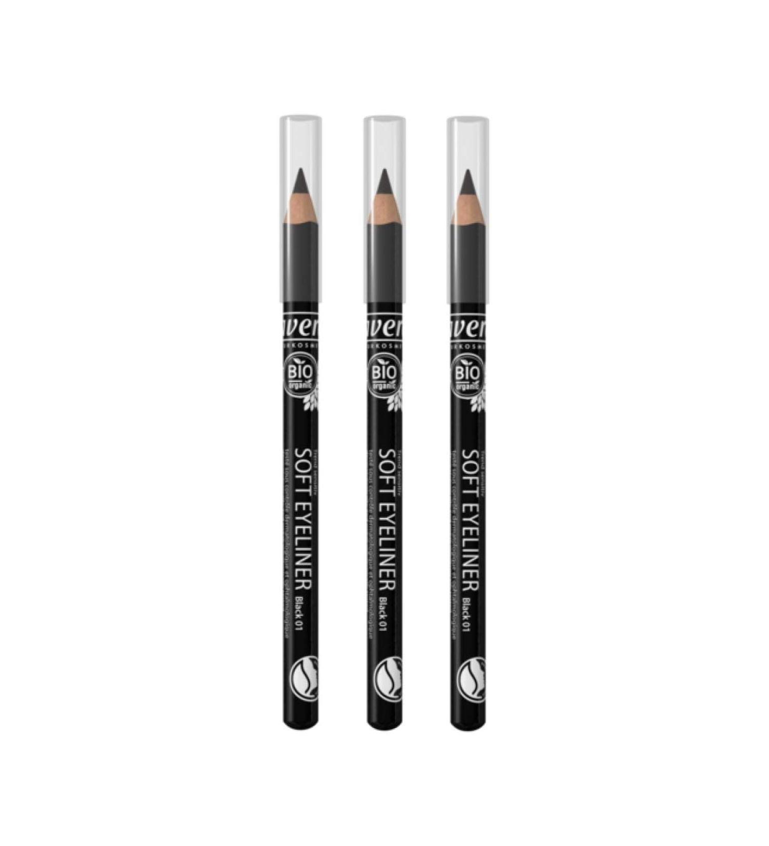 lavera Lavera Organic Eyeliner Pencil 1 g Pack of 3 Black 01
