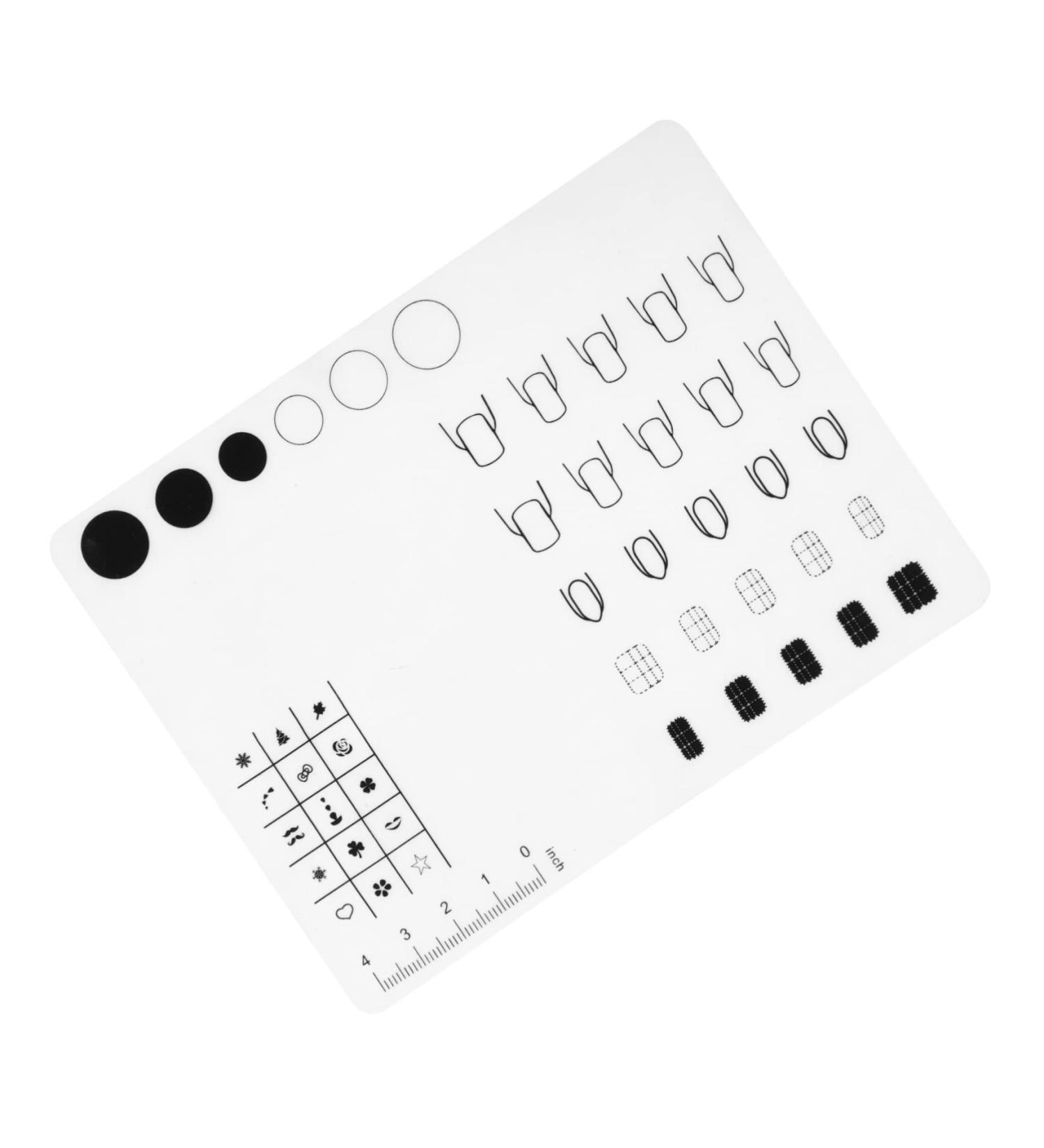 Housoutil 1pc Silicone Manicure Pad Silica Gel Tool Kit White Printing - Buy Online on GoSupps.com