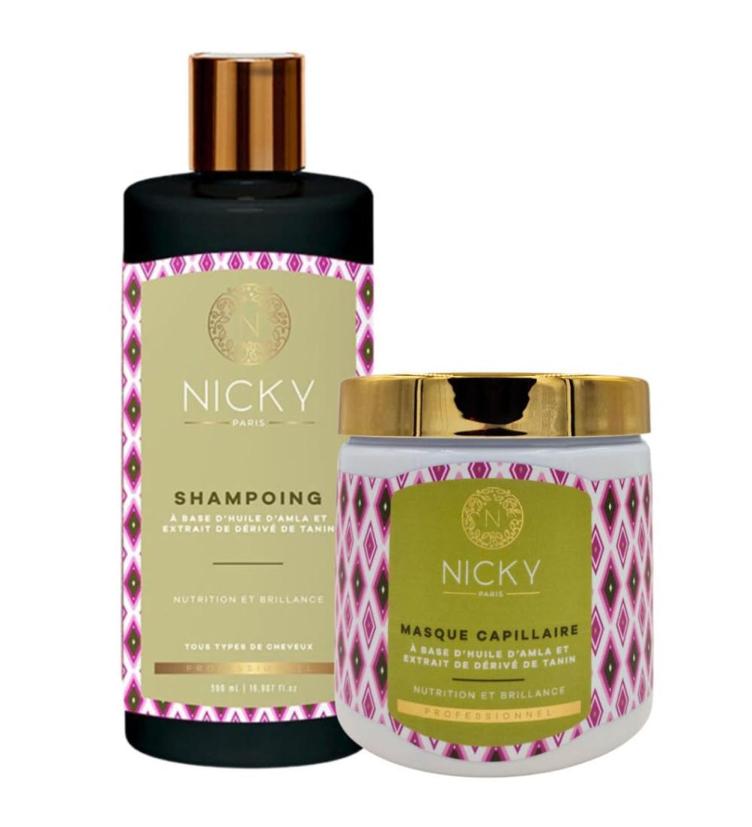 Nicky Paris - Lot Shampoo and Mask Amla Oil and Tannin