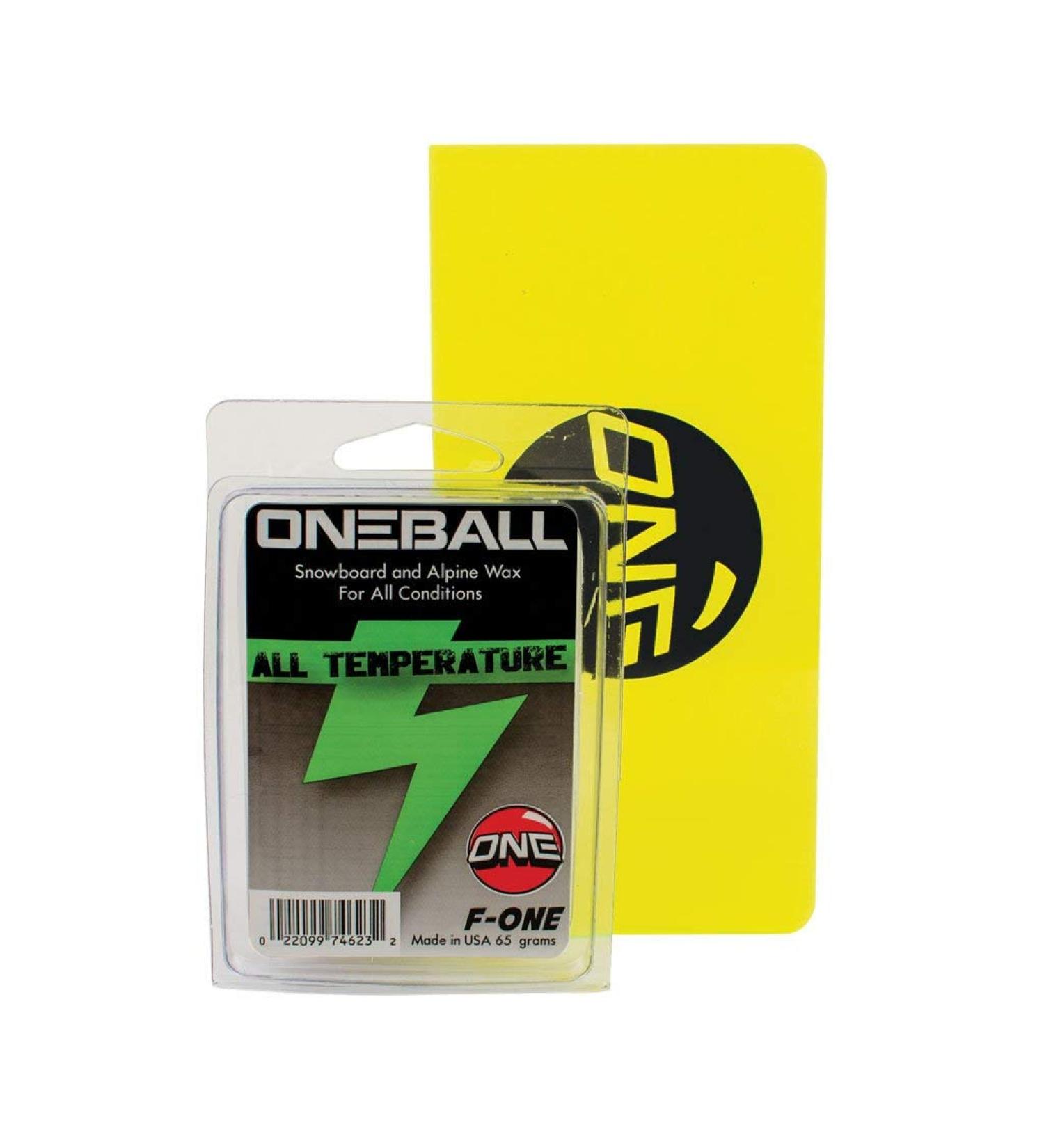 Mini Ski & Snowboard Wax Kit with Universal Wax & Scraper - One Mfg - Buy Online on GoSupps.com
