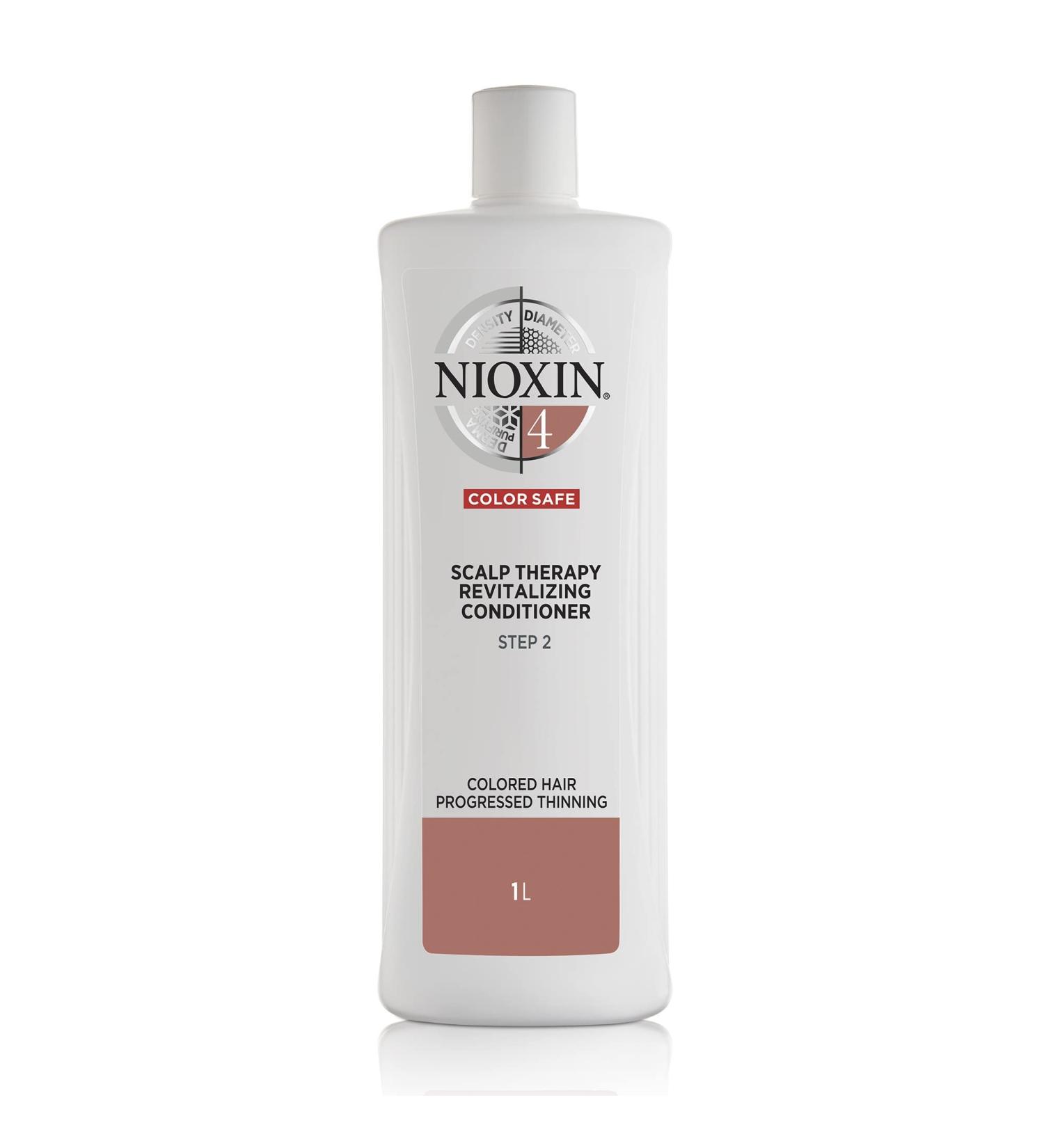 Nioxin System 4 Anti-Thinning Shampoo & Conditioner 33.8 Fl Oz - Color Treated Hair, Strengthens & Prevents Breakage - Buy Online on GoSupps.com