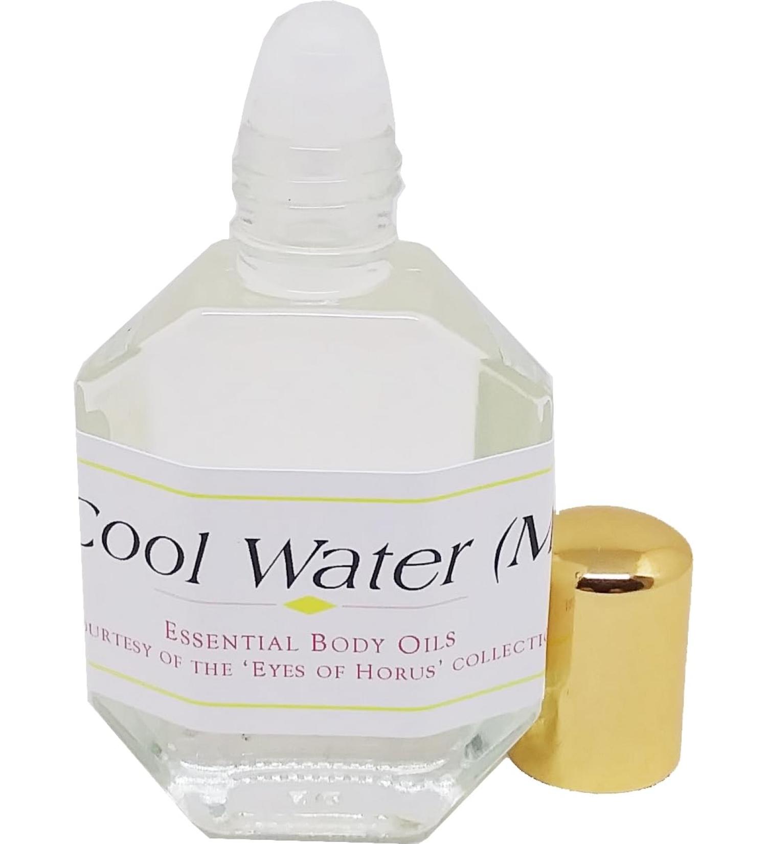 Cool Water - Type D For Men Scented Body Oil Fragrance Roll-On - Light Gold - 1/2 oz. - ID#22685 0.5 Fl Oz (Pack of 1)