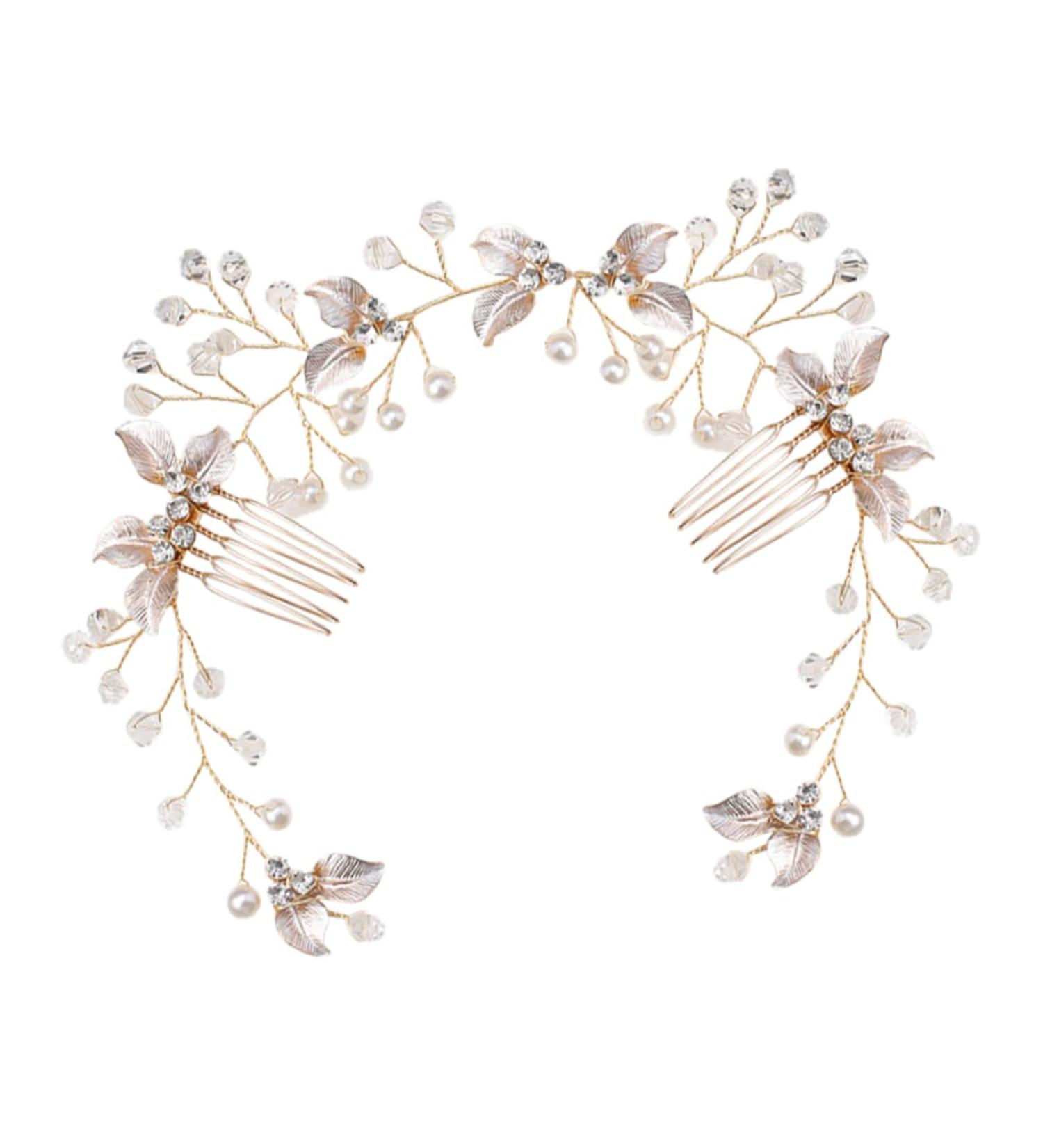 Ipetboom Bride Hair Braiding Hair Comb Hair Clip Hair Pin Tiara Pearl Hair Comb Vintage Wedding Comb Bridal Hair Combs Bridal Headdress Pearl Hair Accessories Bride Hairpin Manual - Buy Online on GoSupps.com