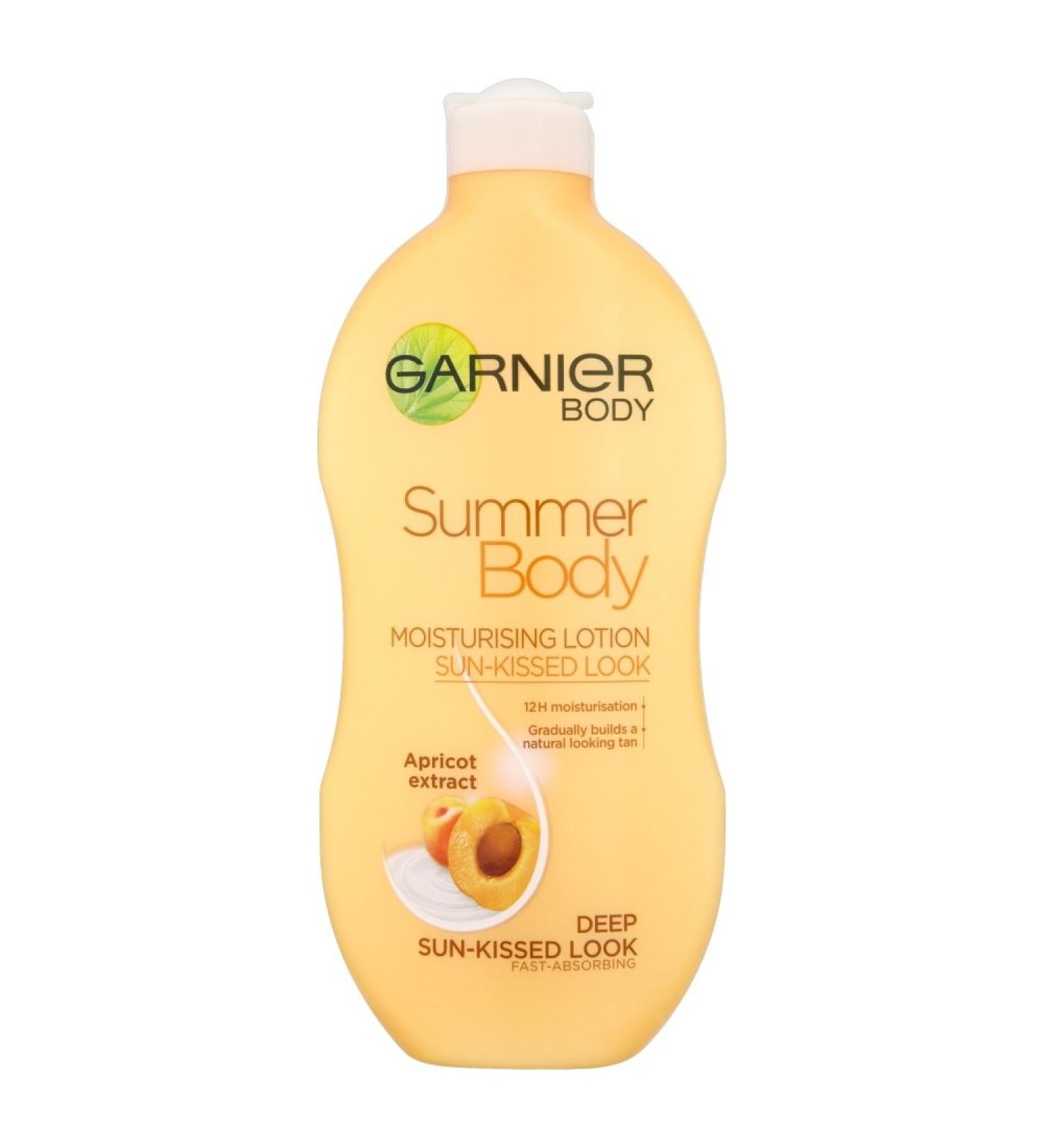 Garnier Summer Body Gradual Tan Moisturiser Deep 400ml - Vegan Formula for Radiant Sun-Kissed Glow 24 Hour Hydration Suitable for Face & Body - Buy Online on GoSupps.com