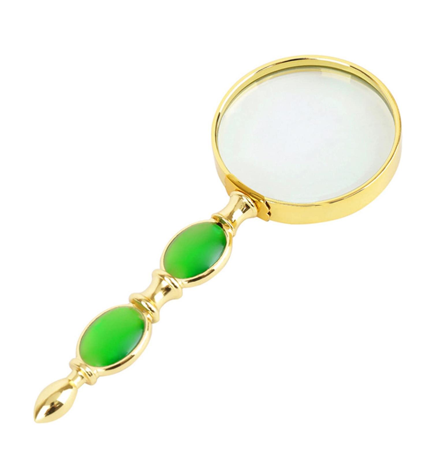 IOOOFU 6X Magnifying Glass Eye-Loupe Magnifier Portable Handheld Magnifying Lens for Gems Jewelry Coins Inspection Science 58mm Zinc- Alloy Glass Imitation Jade- - Buy Online on GoSupps.com