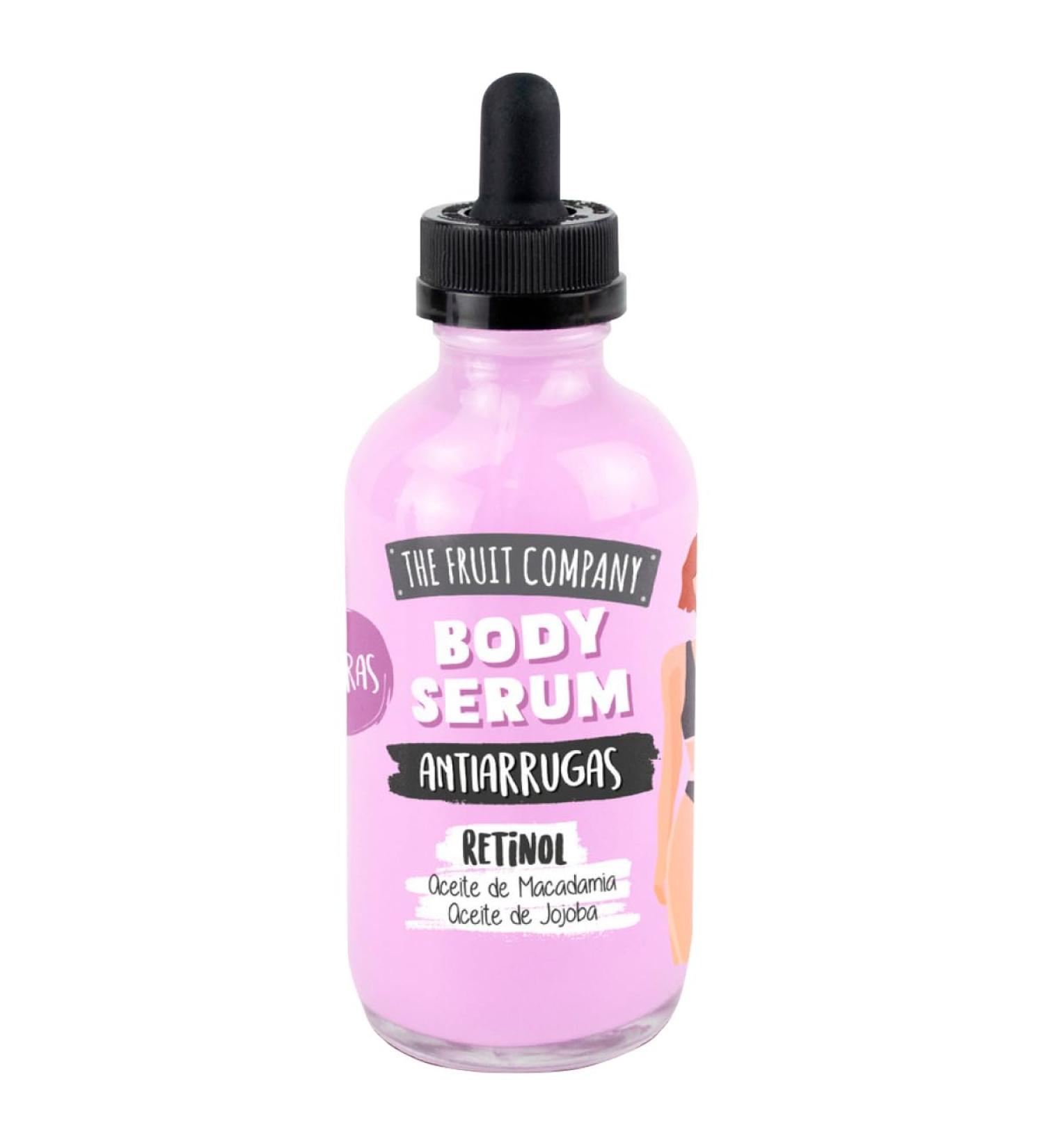 The Fruit Company Body Anti-Wrinkle D collet Serum Blackberry Scent Retinol 120ml with Macadamia Oil and Jojoba Oil - Buy Online on GoSupps.com