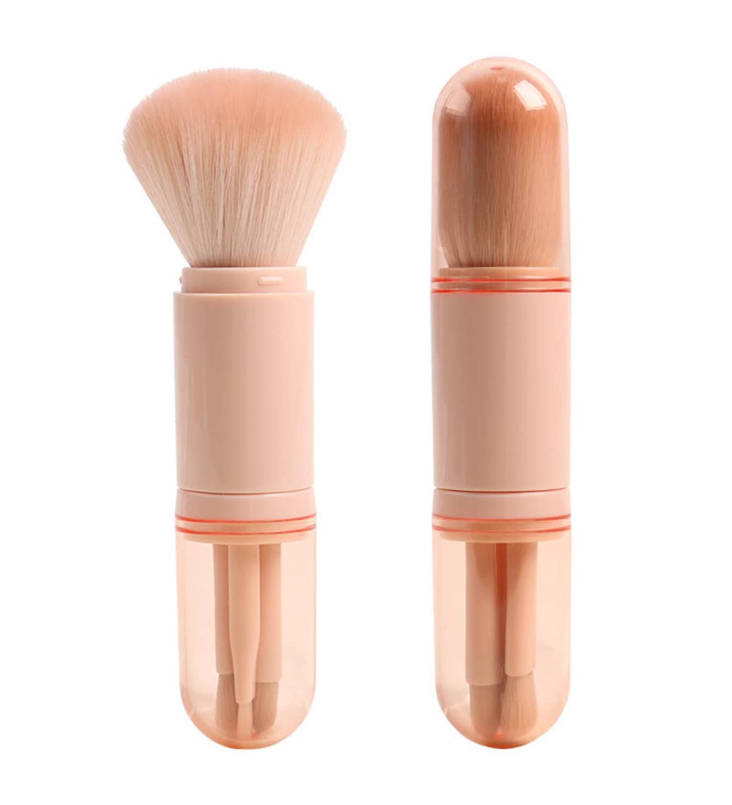 Portable Travel Lip Brush Set - Mini Pink Makeup Brushes for Women | Ideal Facial Cosmetics - Buy Online on GoSupps.com