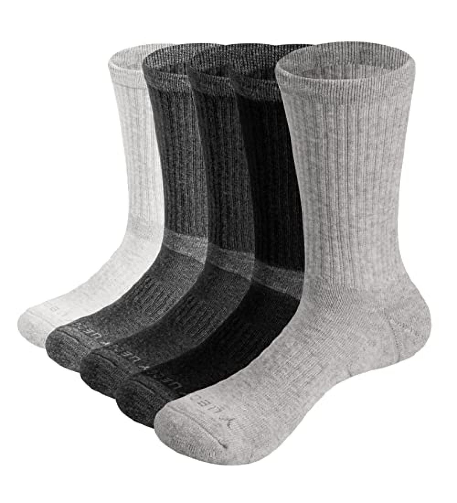 YUEDGE Women's Walking Hiking Socks 5 Pairs - Anti Sweat Cushioned Athletic Crew Socks for Ladies 6-11 9-11 | Multicolor Boot Socks - Buy Online on GoSupps.com