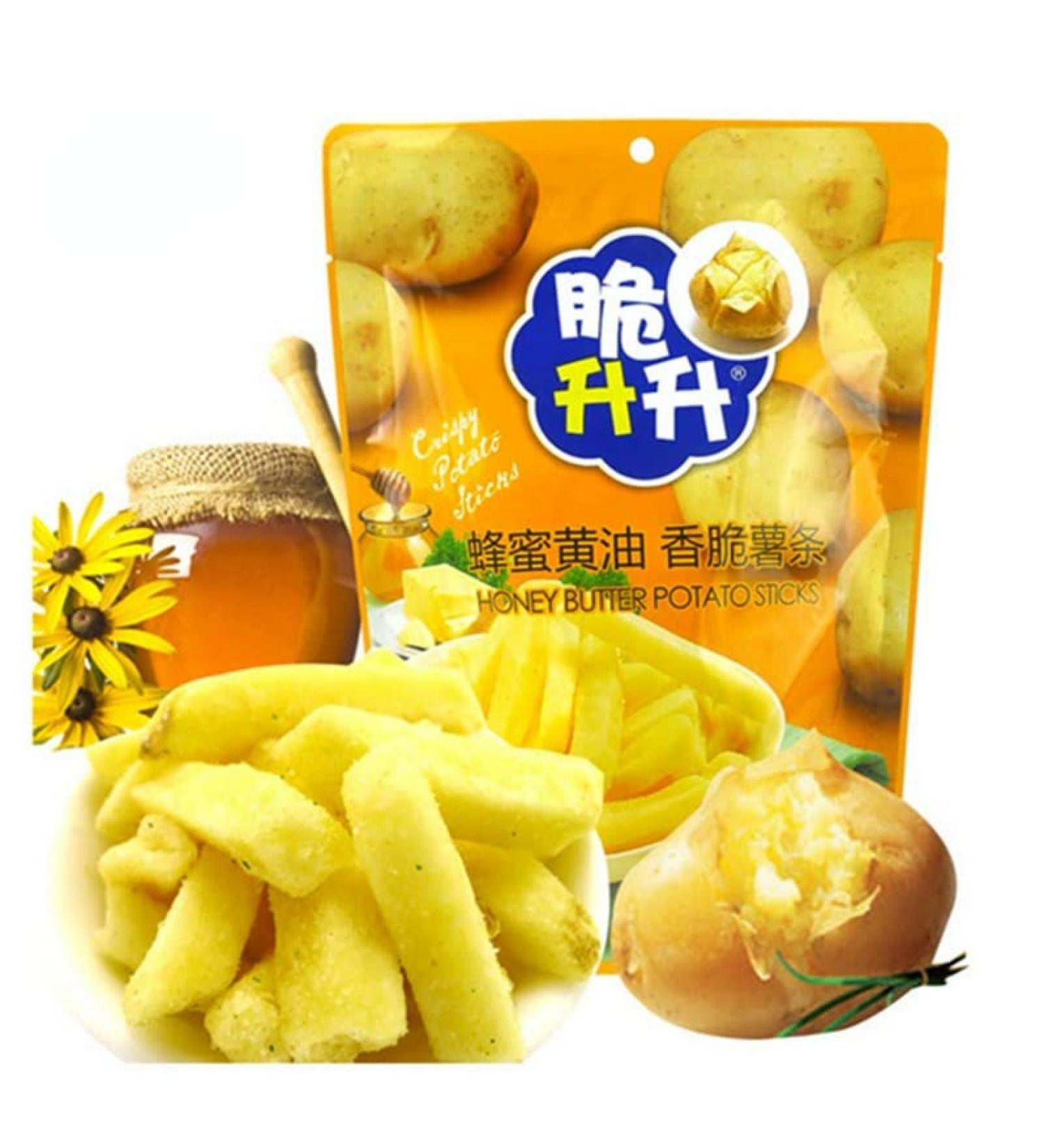 Crispy French Fries Potato Chip Snack Pack Protein Potato Fries Variety Flavor Gluten Free Potato Chips 40g/Bag Tasty and Delicious Non-GMO Chinese Specialties (Honey Butter Flavor 8bags) Honey Butter Flavor 8bags - Buy Online on GoSupps.com
