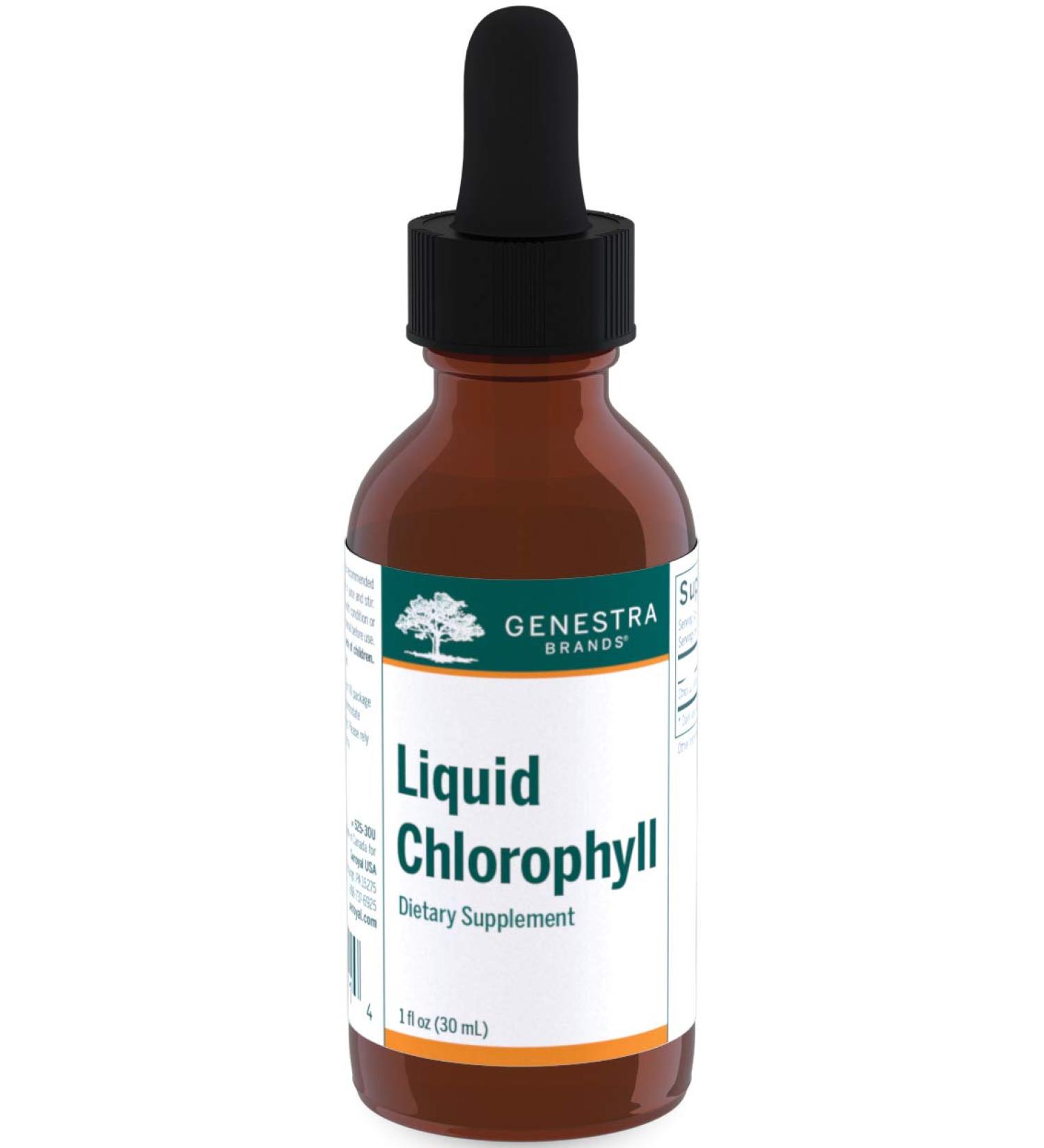 Genestra Brands Liquid Chlorophyll | 25mg per Drop | 1 fl. oz. Bottle - Buy Online on GoSupps.com